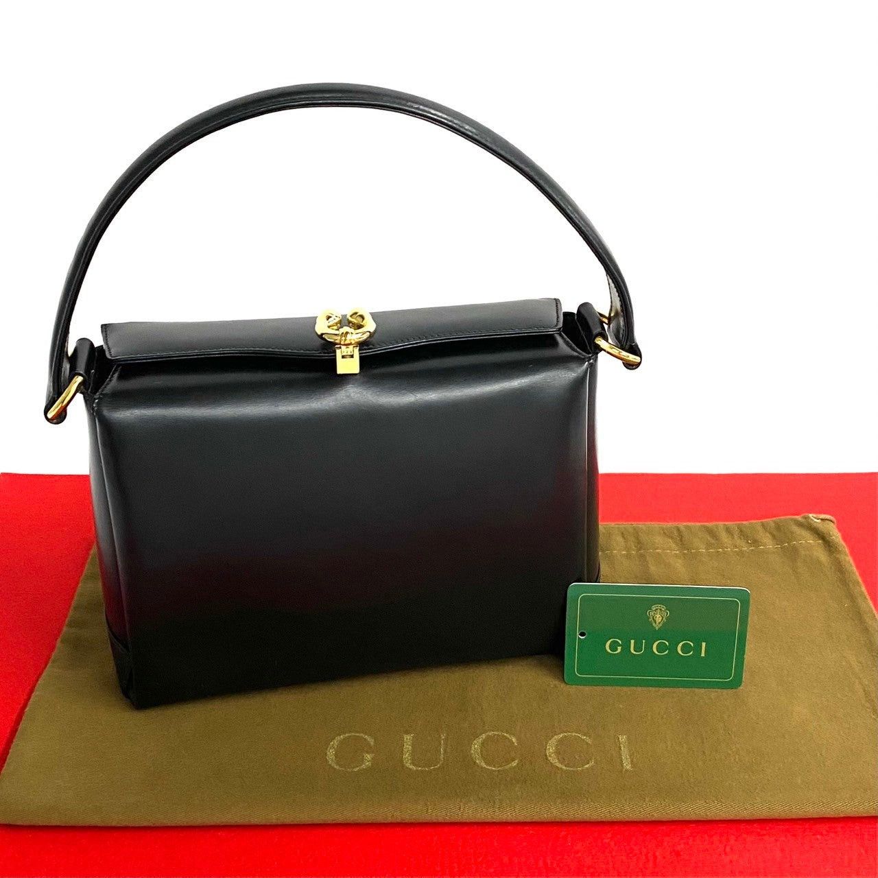 Gucci Gucci Handbag Black Leather Size ONE SIZE - 1 Thumbnail