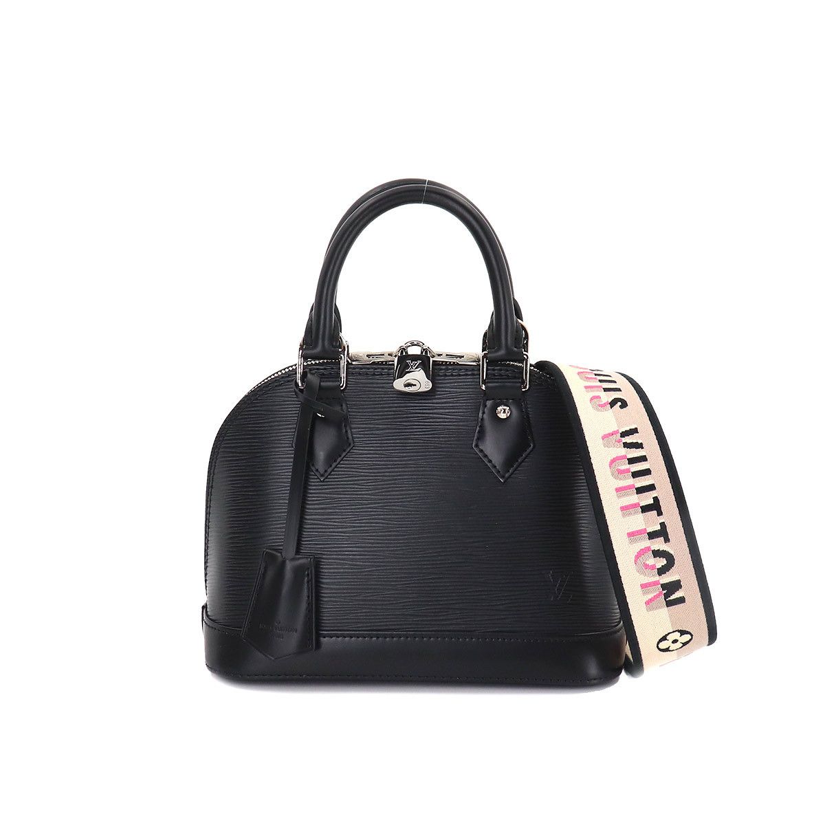 Louis Vuitton Epi Alma BB Shoulder Bag Leather Noir