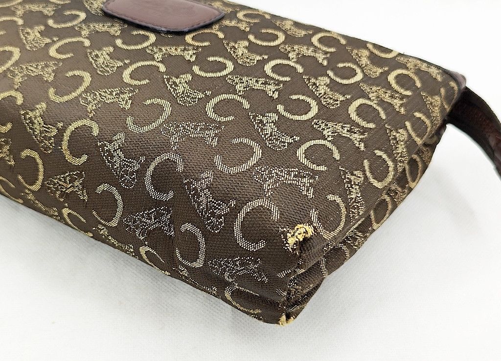 Celine vintage CELINE monogram CC logo textile clutch bag Size ONE SIZE - 9 Thumbnail