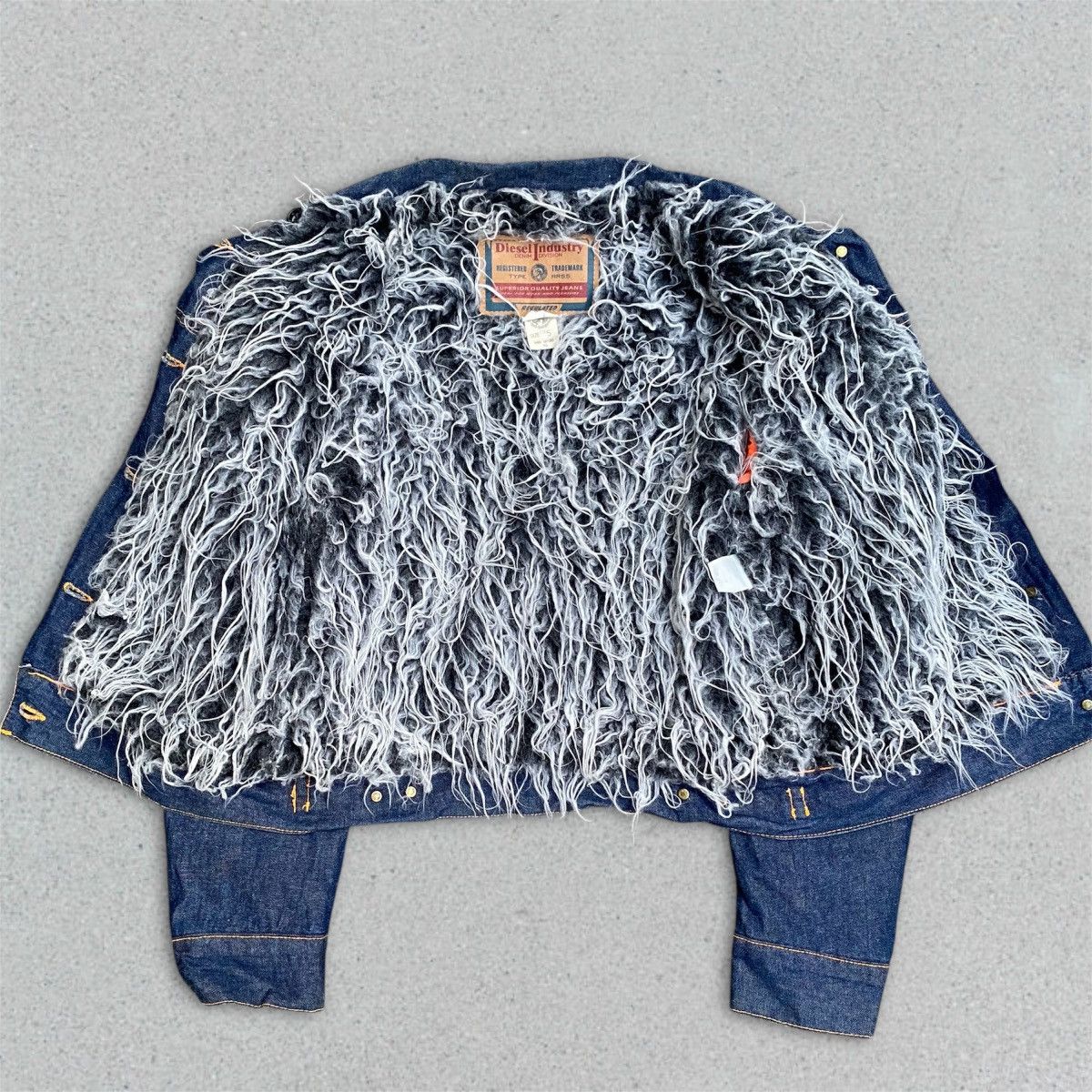 Diesel DIESEL INDUSTRY FURRY INNER DENIM JACKET Size S / US 4 / IT 40 - 2 Thumbnail