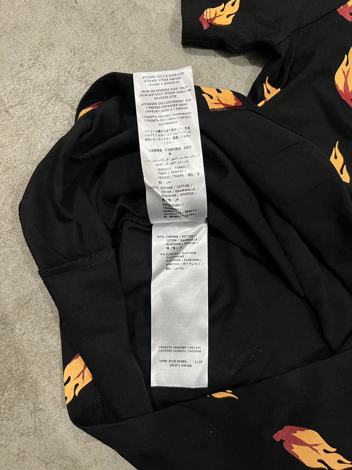 Alexander McQueen × MCQ × McQ Alexander McQueen McQ Alexander McQueen Flame Print Short Sleeve Black T-Shirt Size US XXS / EU 40 - 5 Thumbnail