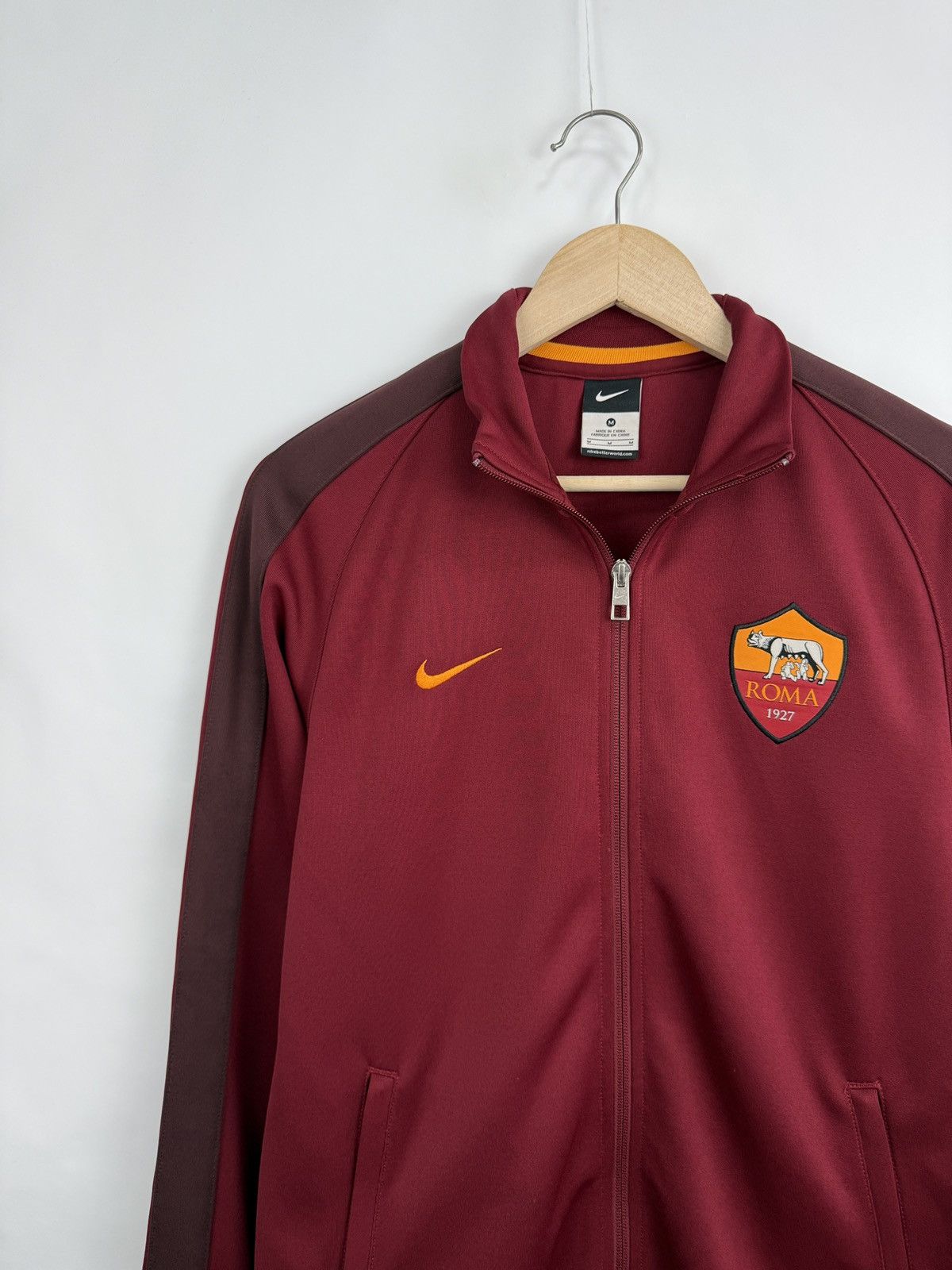 Nike 🇮🇹 2015 Nike Roma Soccer Jacket Italy Rare Retro Y2K Size US M / EU 48-50 / 2 - 4 Thumbnail