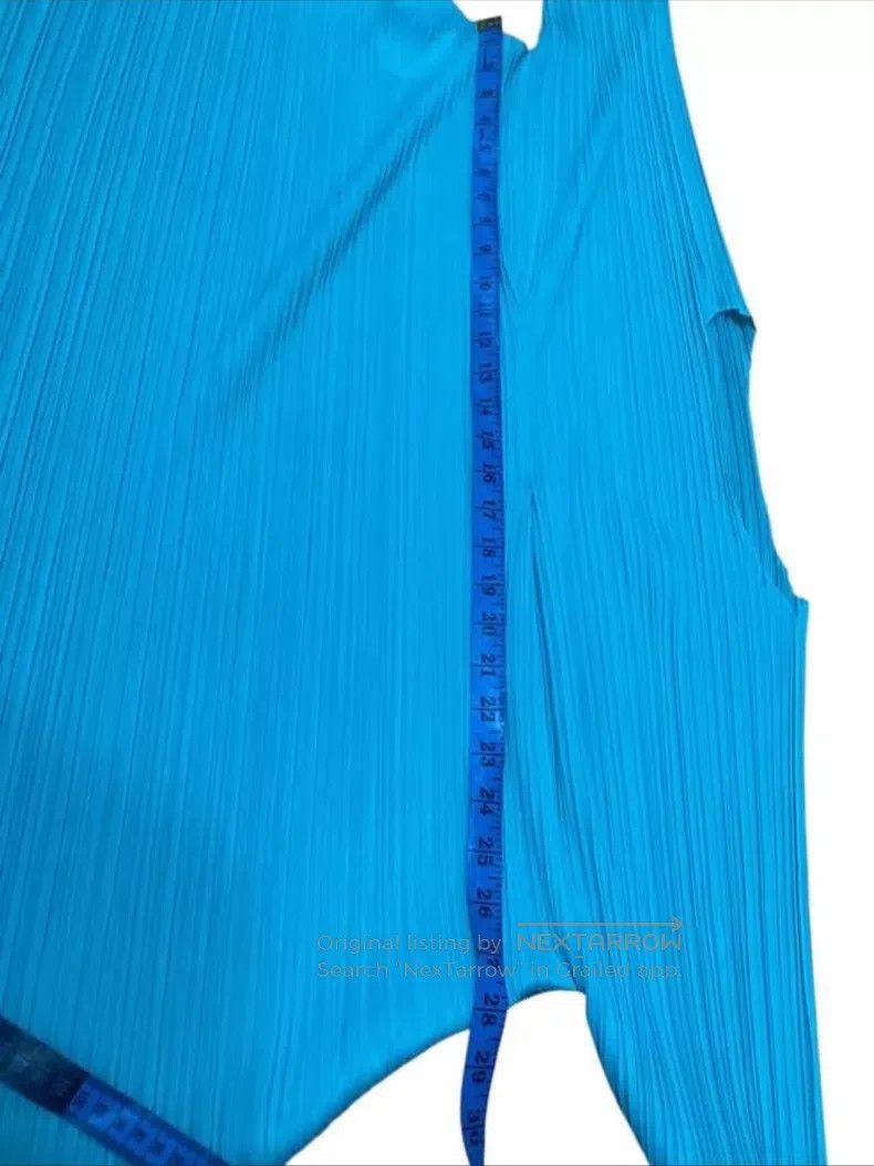 Issey Miyake Issey Miyake Blue Short Sleeve Size L / US 10 / IT 46 - 2 Thumbnail