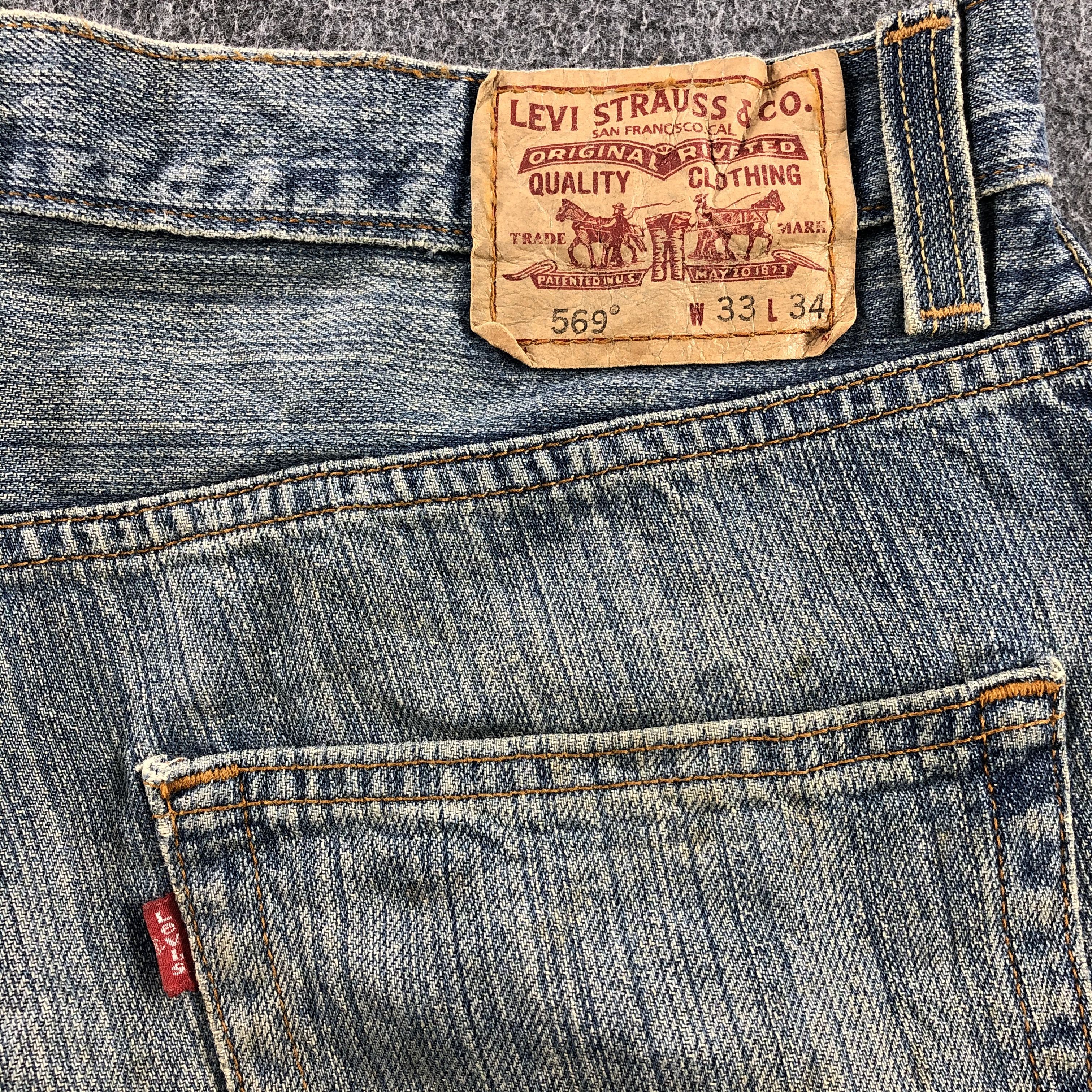 Levi's Vintage Medium Wash Levis 569 Jeans-J1262 Size US 37 - 5 Thumbnail