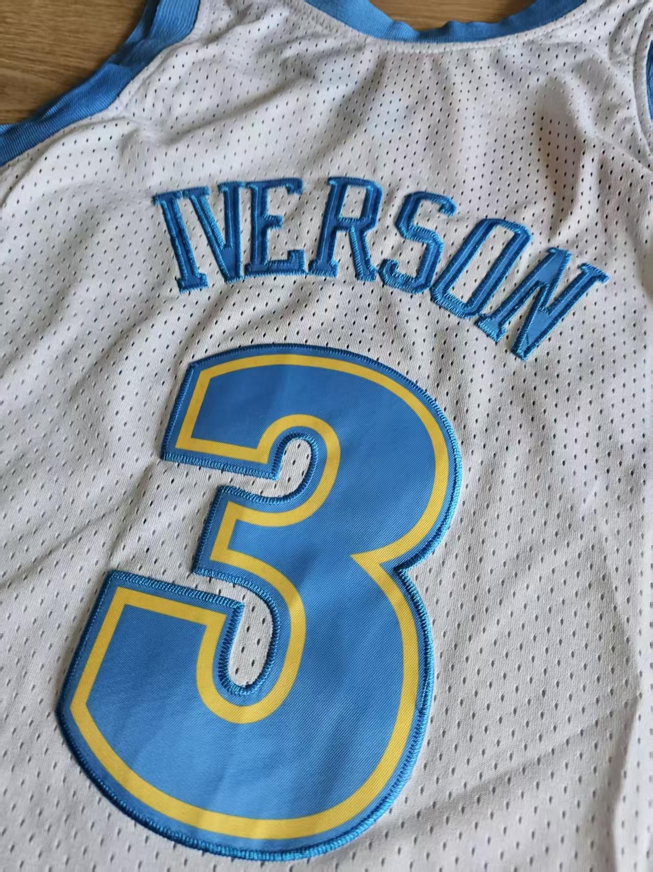 NBA Denver Nuggets #3 Allen Iverson Jersey White Size US XL / EU 56 / 4 - 3 Thumbnail
