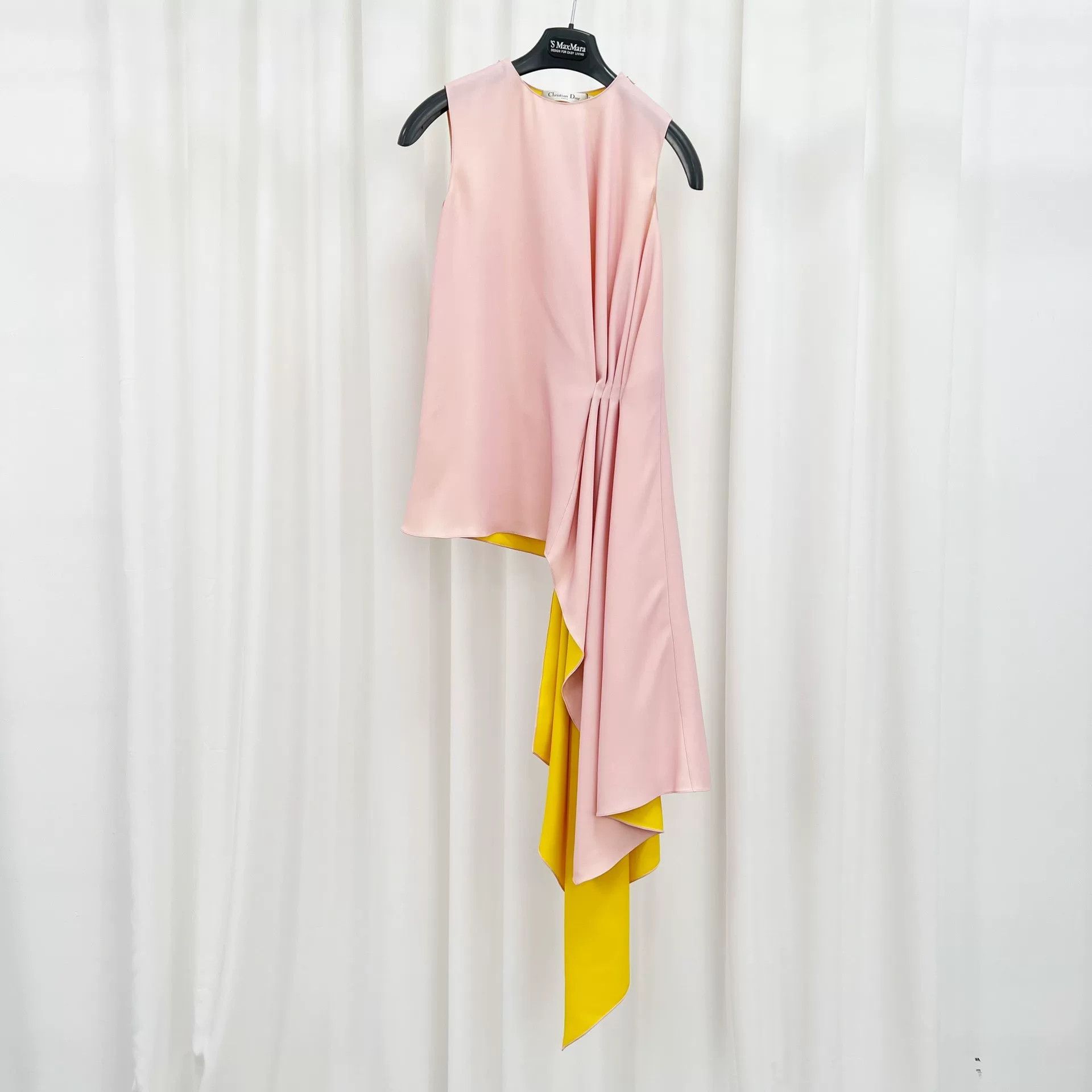 Dior pink draped dress by dior Size US 36 / EU 52 - 1 Thumbnail