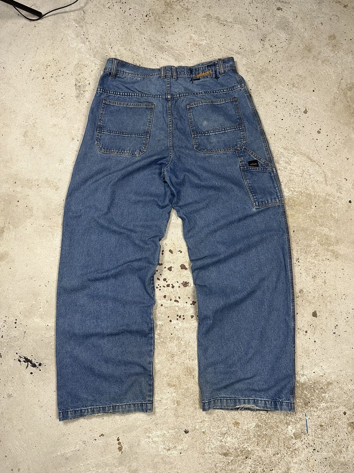 Billabong × JNCO × Vintage Vintage Y2K Billabong Ultra Baggy Carpenter Denim Pants Size US 34 / EU 50 - 17 Thumbnail