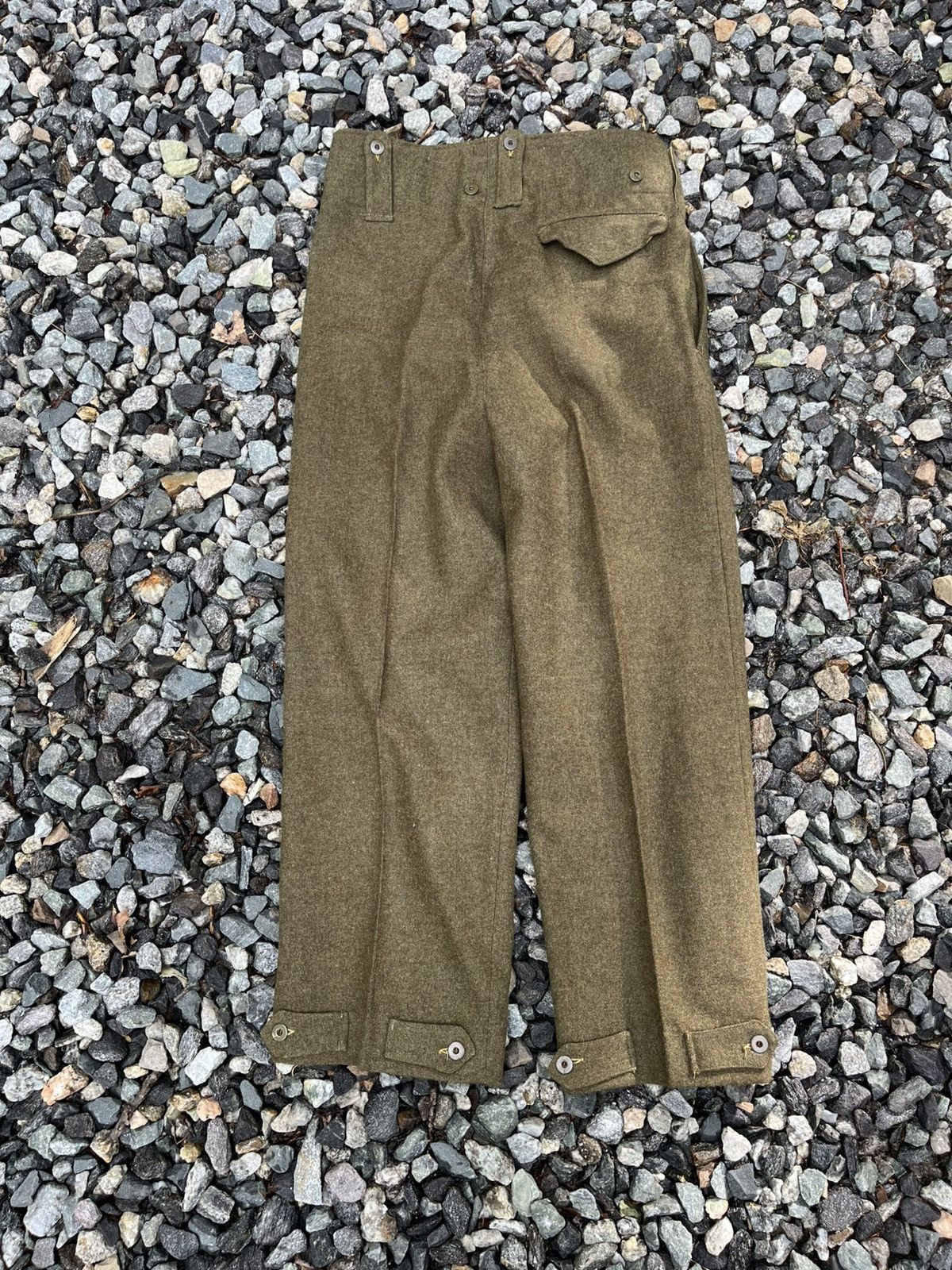 Vintage Vintage 40s WW2 British Battledress Wool Pants Size US 34 / EU 50 - 2 Thumbnail