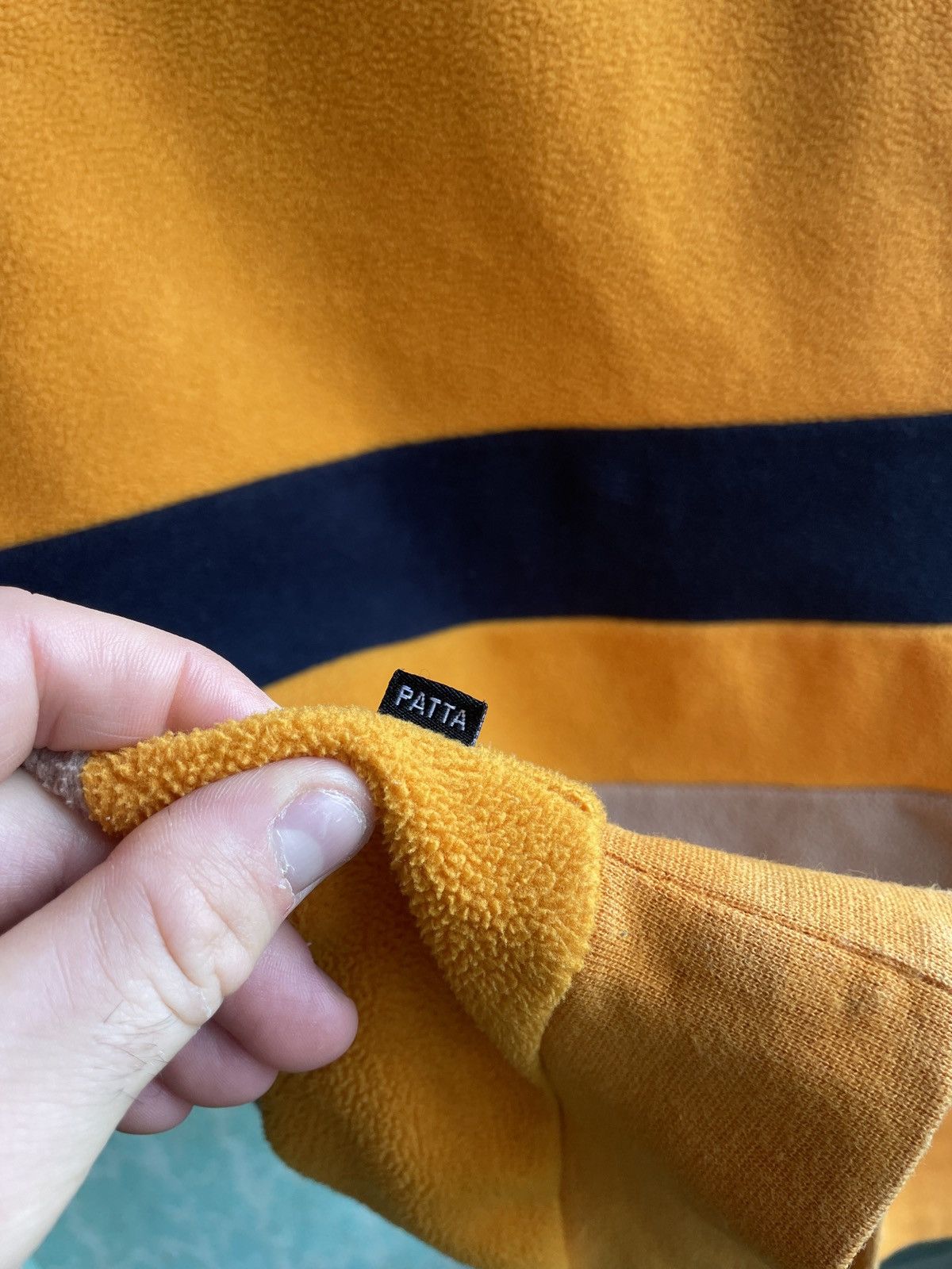 Patta Patta Micro Fleece Bahamas Sweater in Black & Yellow Size US M / EU 48-50 / 2 - 20 Thumbnail