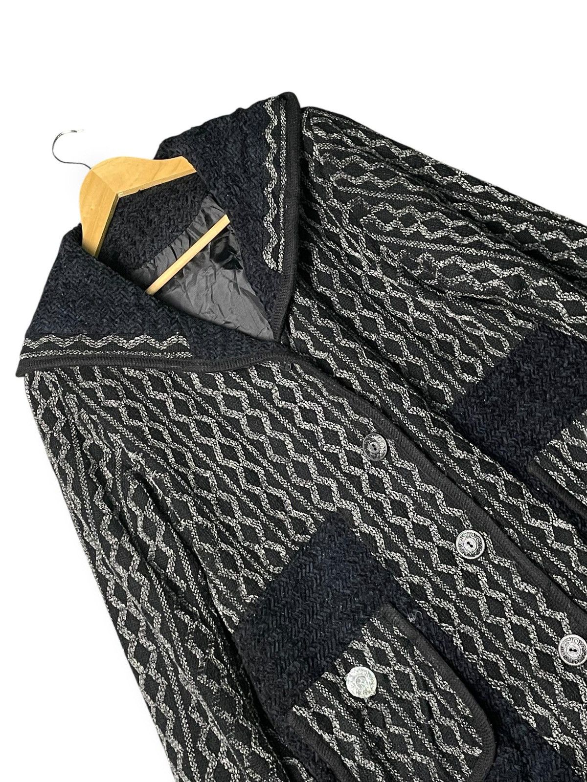Japanese Brand Japanese Brand Abstract Hooded Long Coat (4) Size US L / EU 52-54 / 3 - 2 Thumbnail