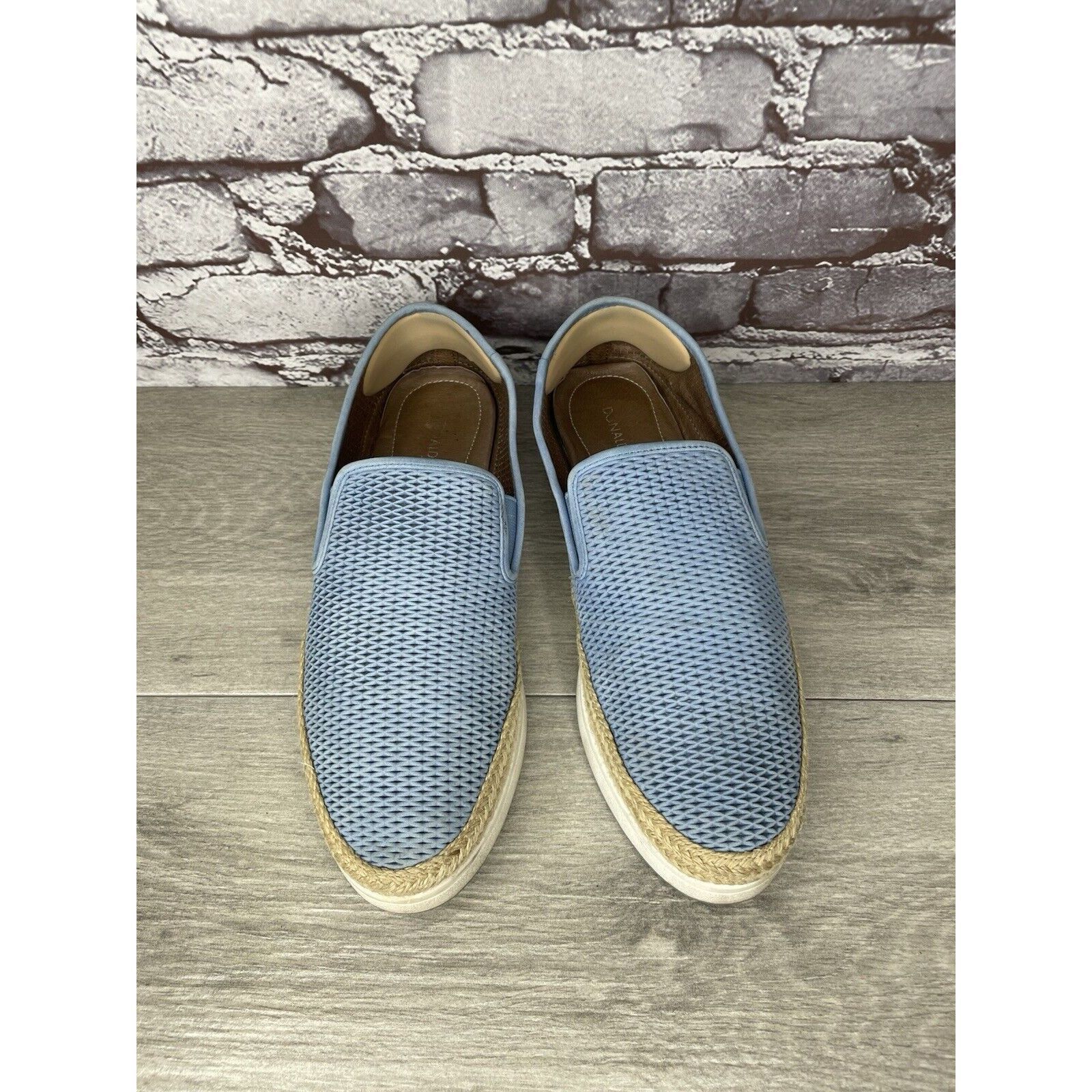 Donald Pliner Donald J Pliner Palm Lagoon Blue Leather Espadrille Shoes Wo Size US 10 / IT 40 - 17 Thumbnail