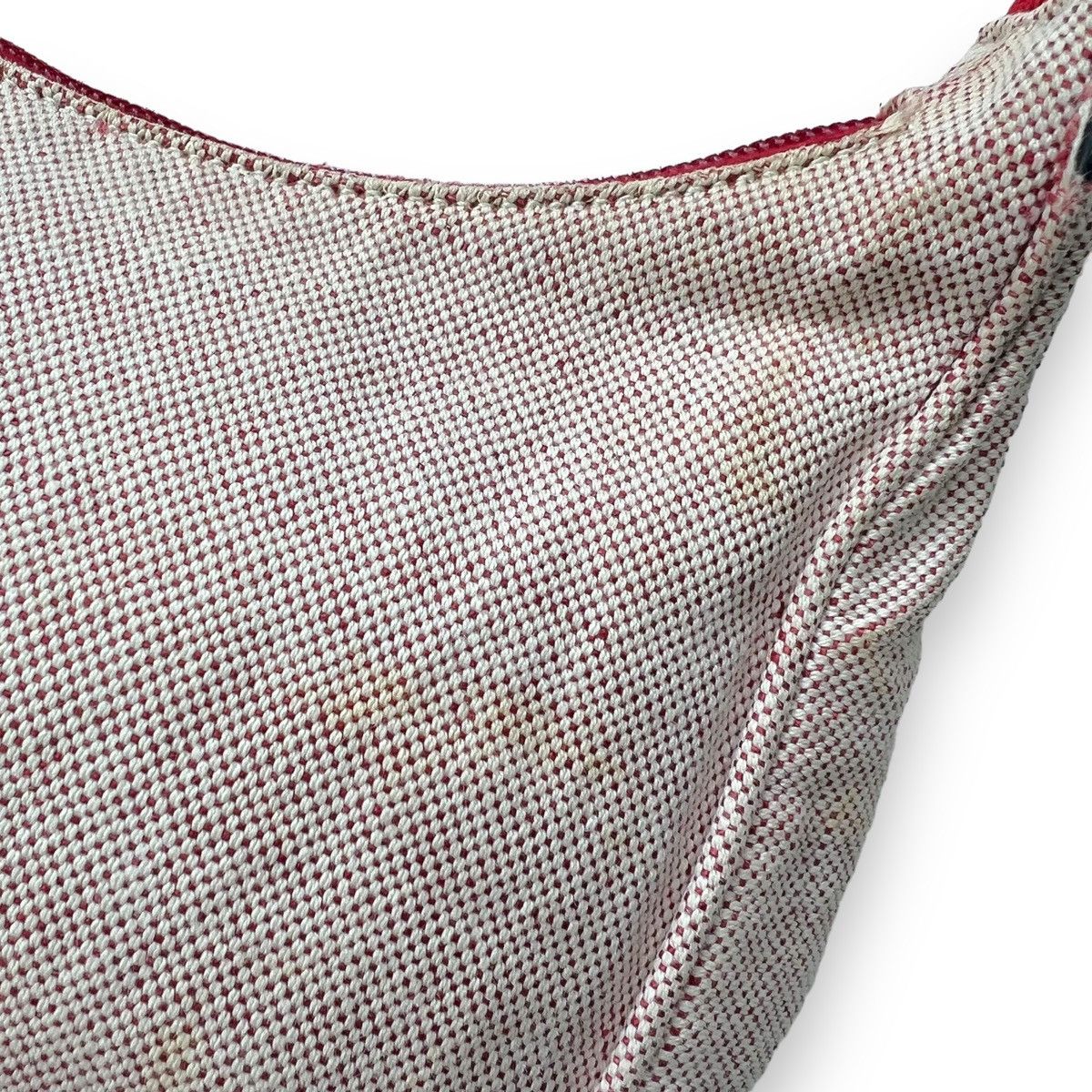 Prada Prada Red Canvas Shoulder Bag Size ONE SIZE - 4 Thumbnail