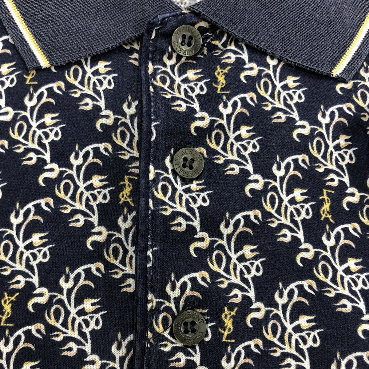 Yves Saint Laurent 1990s Yves Saint Laurent Pure Homme YSL Luxury Polo Shirt Size US M / EU 48-50 / 2 - 8 Thumbnail