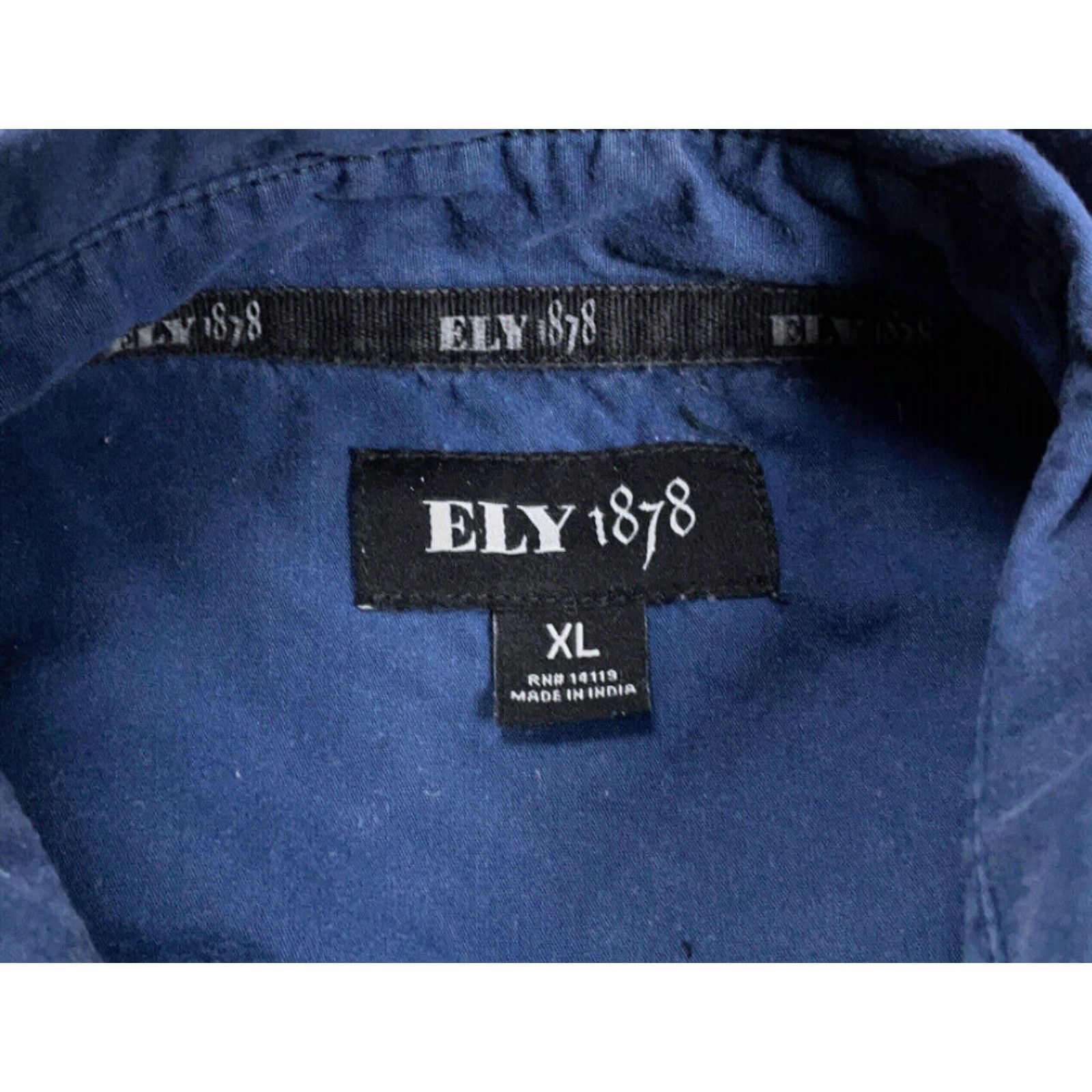 Vintage VINTAGE Ely 1878 Western Shirt Men XL Long Sleeve Blue Cotton Embroidered Cowboy Snap Buttons Retro Size US XL / EU 56 / 4 - 4 Thumbnail