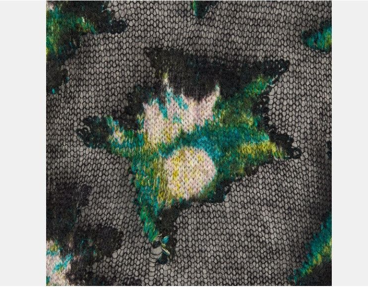 Dior o1w1db11124 Blurred Flowers Motif Cashmere Sweater Size S / US 4 / IT 40 - 3 Thumbnail