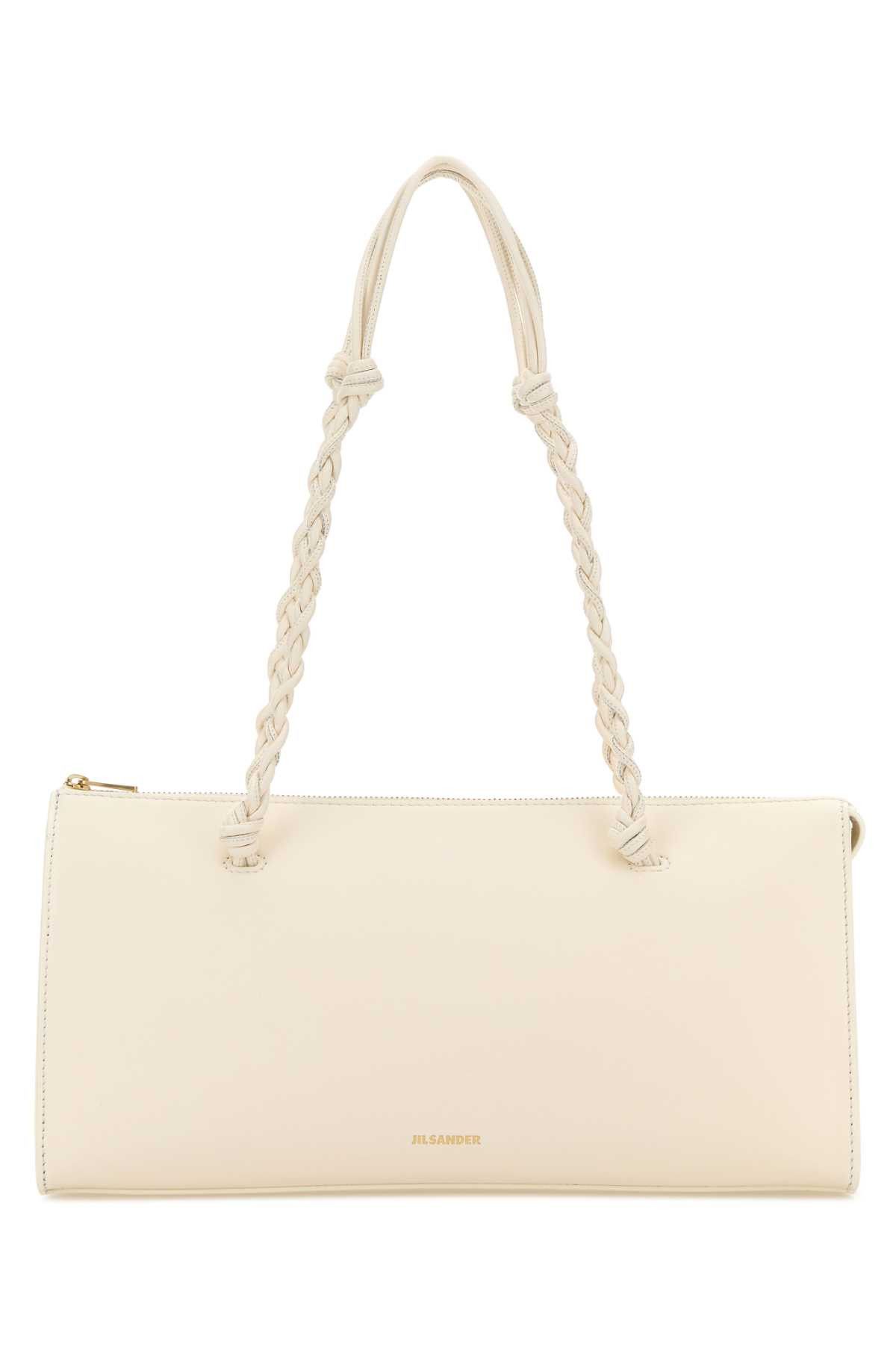 Jil Sander Ivory Leather Tangle Tent Shoulder Bag Size ONE SIZE - 1 Thumbnail