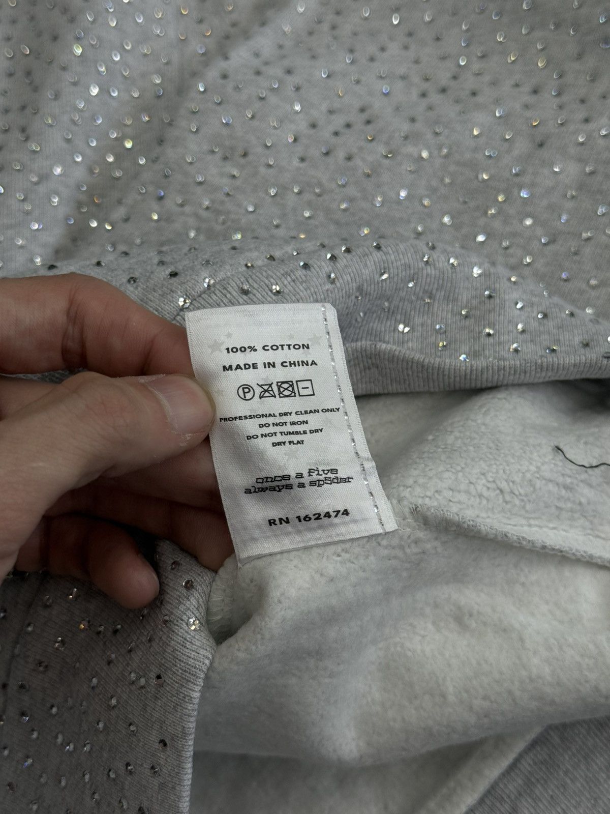 Sp5der Sp5der VVS Rhinestone Hoodie Size (Small) Brand New Size US S / EU 44-46 / 1 - 10 Thumbnail