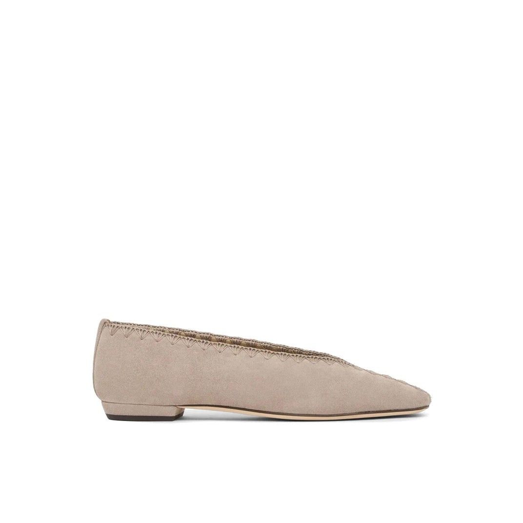 GIORGIO ARMANI Taupe Suede BallerinasNew & Authentic (Women'