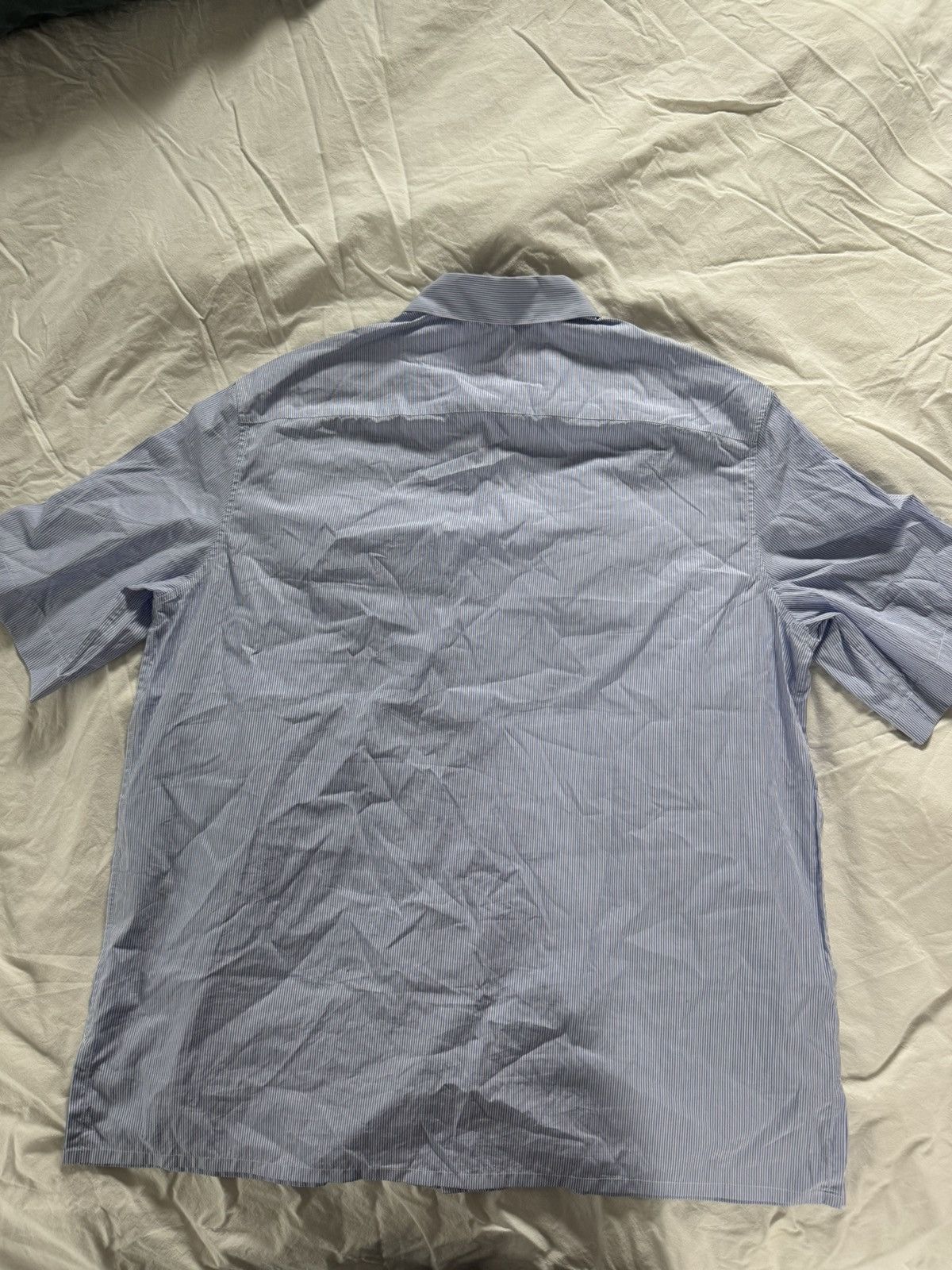 Dior × Jordan Brand Dior Air Jordan "Air Dior" pinstripe short sleeve buttonup Size US M / EU 48-50 / 2 - 2 Thumbnail
