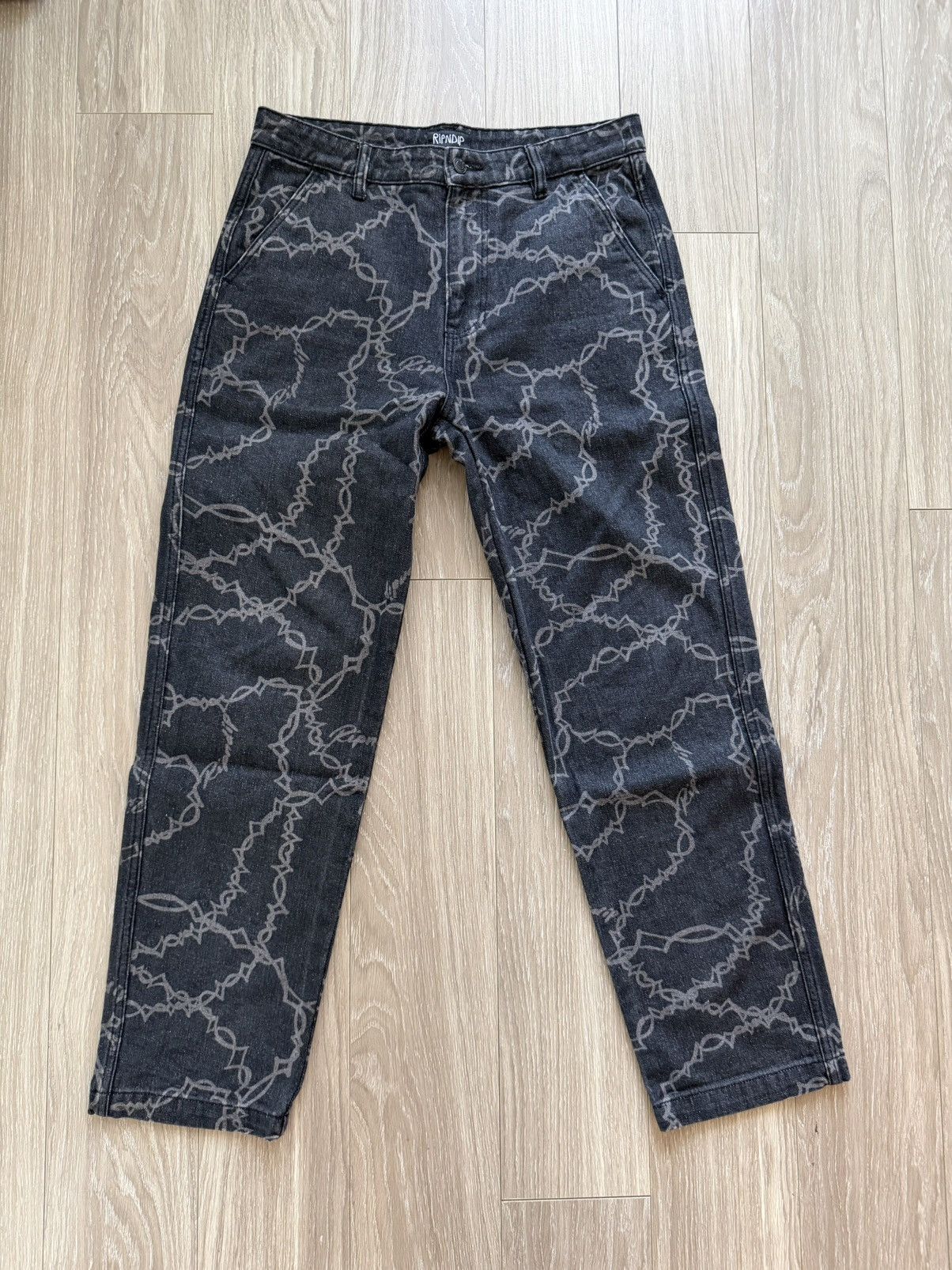 Ripndip wire printed jeans