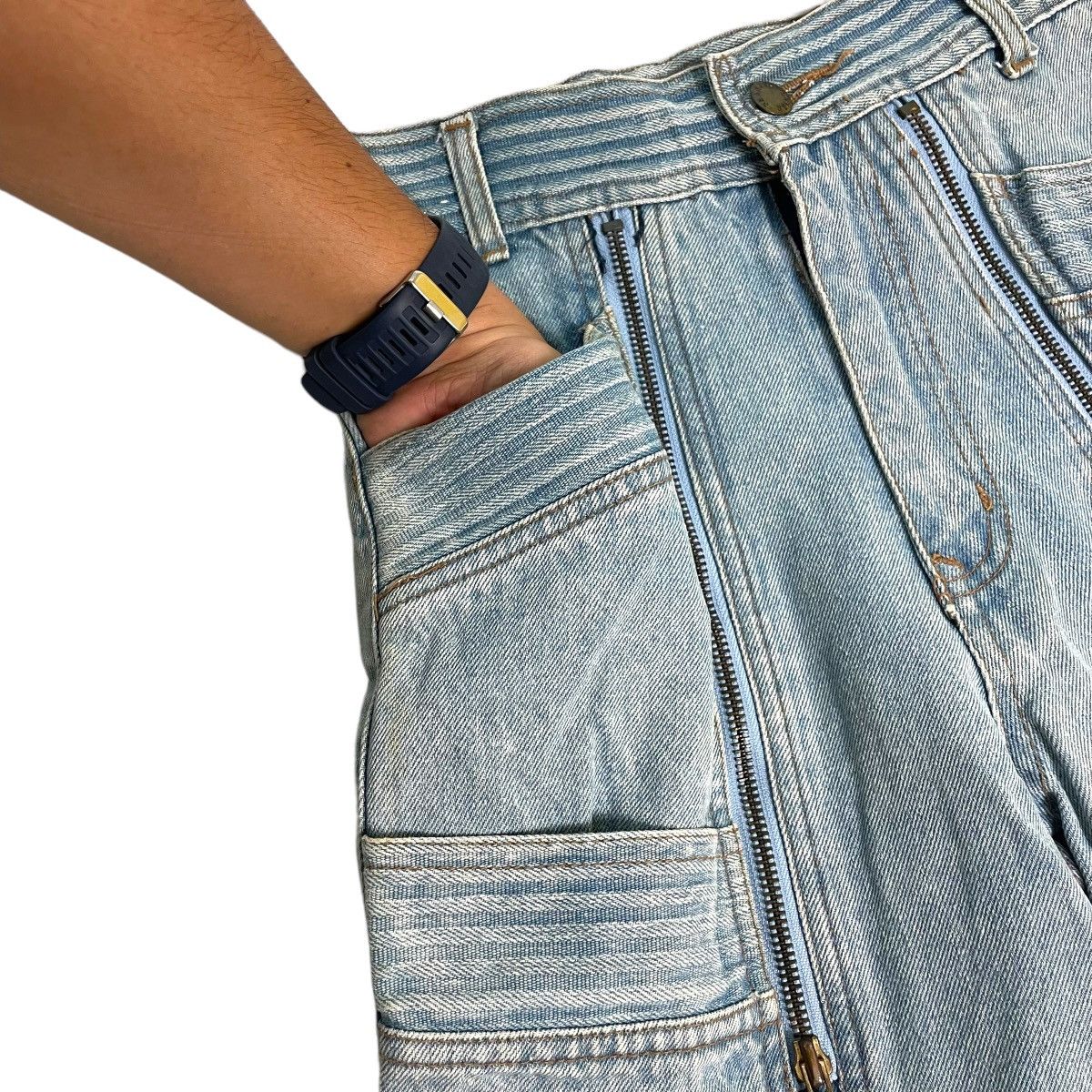 Japanese Brand 🔥LAST PRICE🔥 Japanese Nice design Multizipper Clown Jeans Size US 26 / EU 42 - 8 Thumbnail