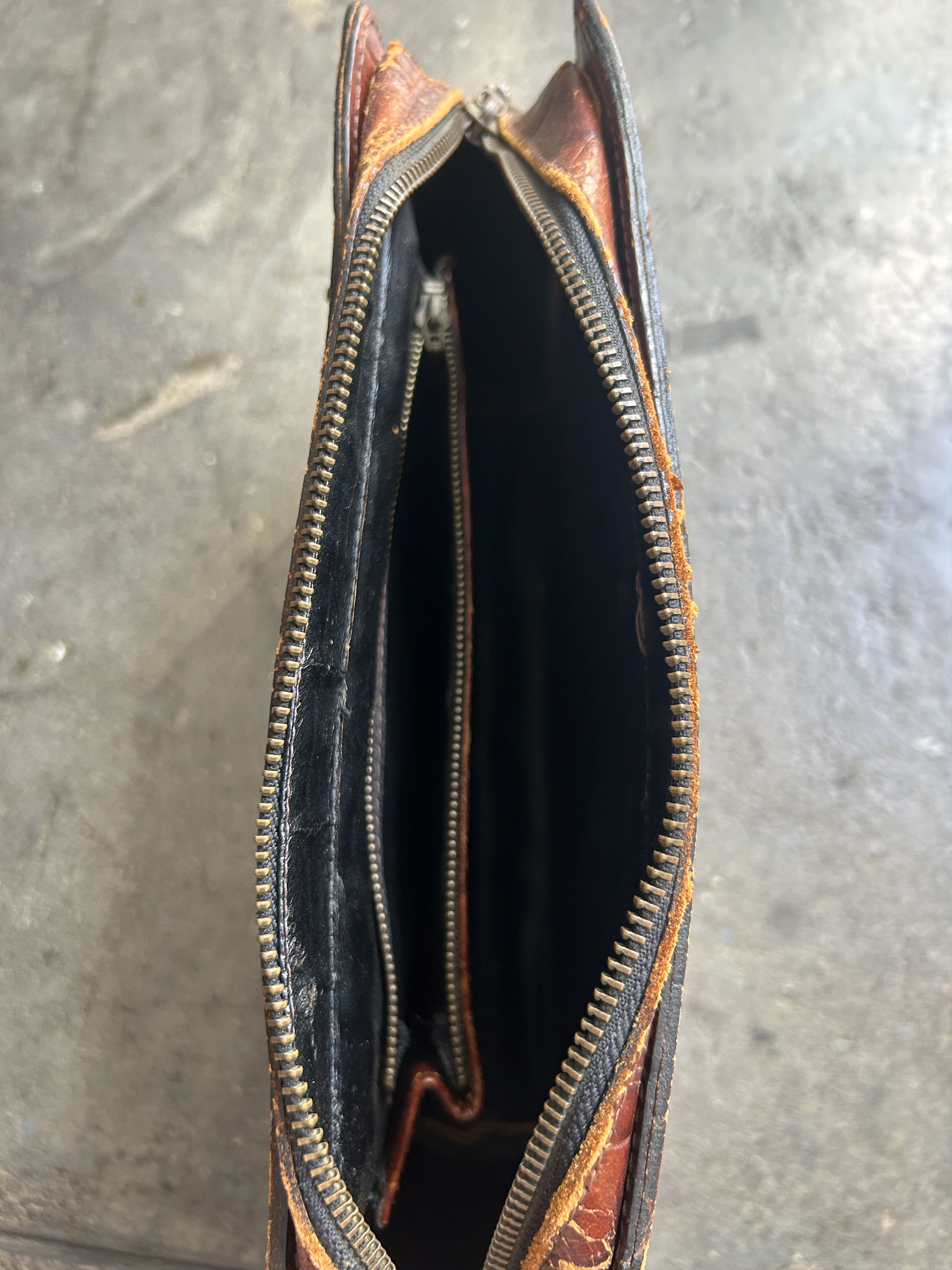 Jean Paul Gaultier Vintage JPG Alligator Embossed Leather Clutch Size ONE SIZE - 3 Thumbnail