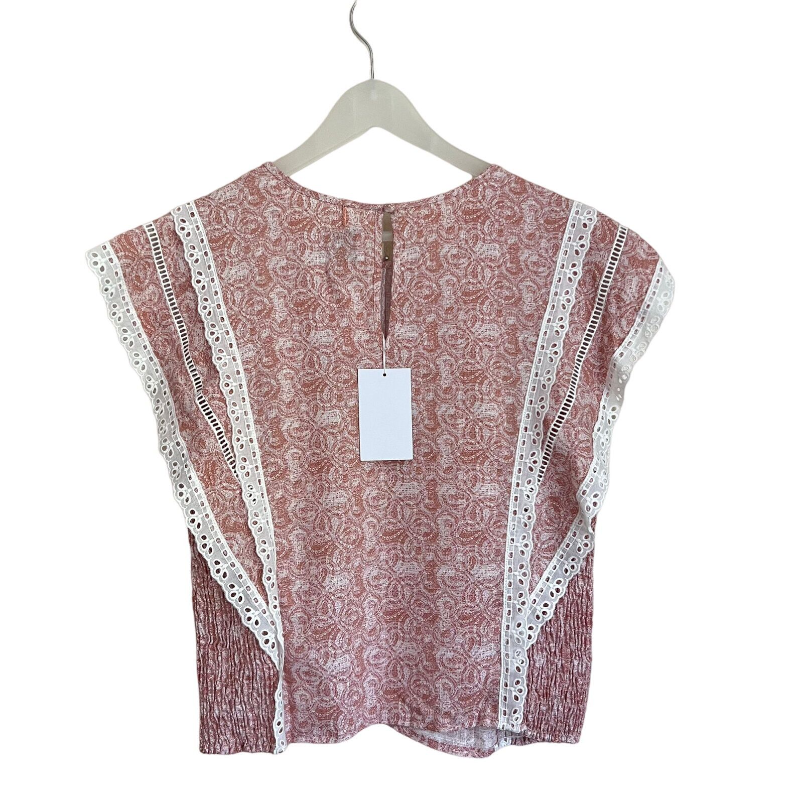 MISA Los Angeles MISA Los Angeles Boho Nilu Blouse - Washed Tile Pink Size XL Size XL / US 12-14 / IT 48-50 - 8 Thumbnail