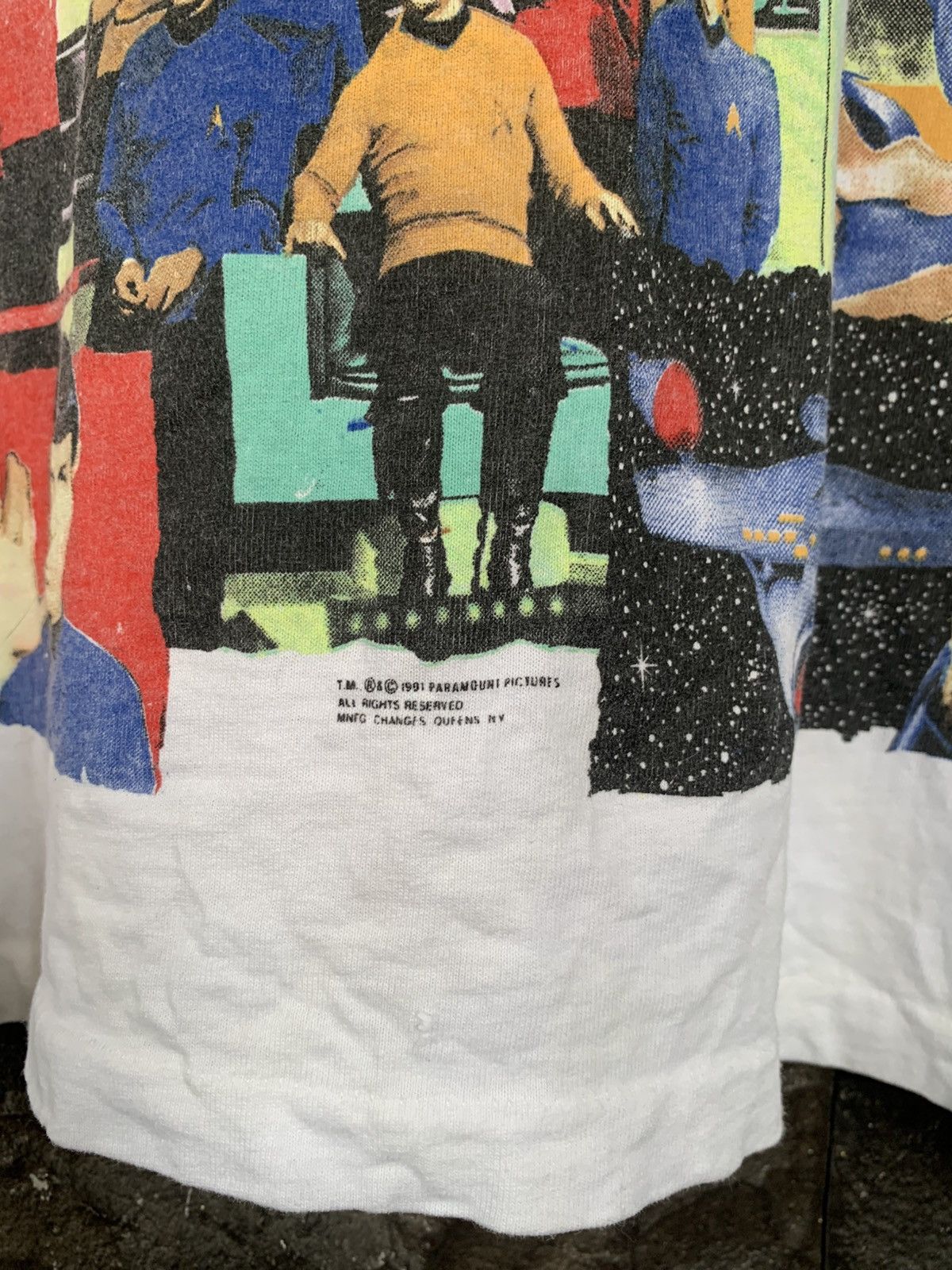 Vintage Vintage 90s Star Trek Paramount Pictures Movie T shirt Size US M / EU 48-50 / 2 - 3 Thumbnail