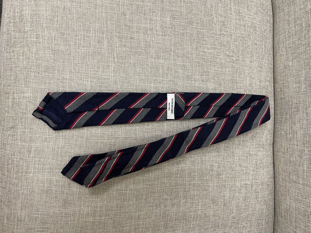 Thom Browne Thom Browne Classic Navy x Grey x Red Stripe - Tie | Grailed