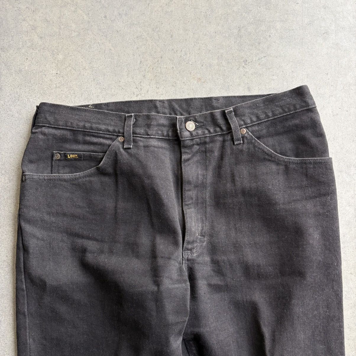 Lee × Levi's × Vintage Vintage 80's Lee Jeans Wrangler Boot Cut Style 38x34 Black Size US 38 / EU 54 - 10 Thumbnail