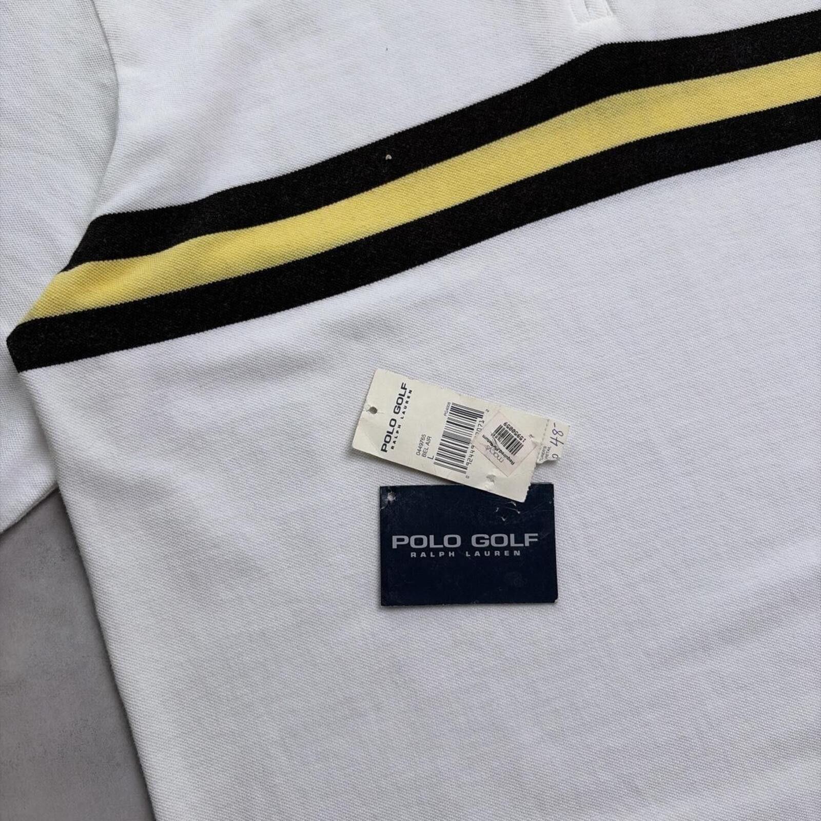 Polo Ralph Lauren Vintage 90’s White Polo Golf Distressed Deadstock Polo Shirt Size US L / EU 52-54 / 3 - 4 Thumbnail