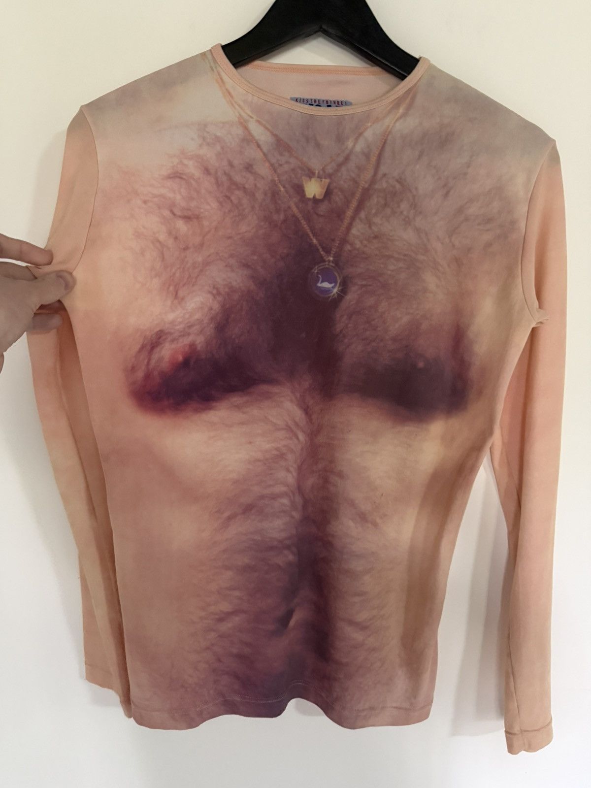 Walter Van Beirendonck FW1996 Runway W&LT Finally Chesthair Sweatshirt Size US M / EU 48-50 / 2 - 2 Thumbnail