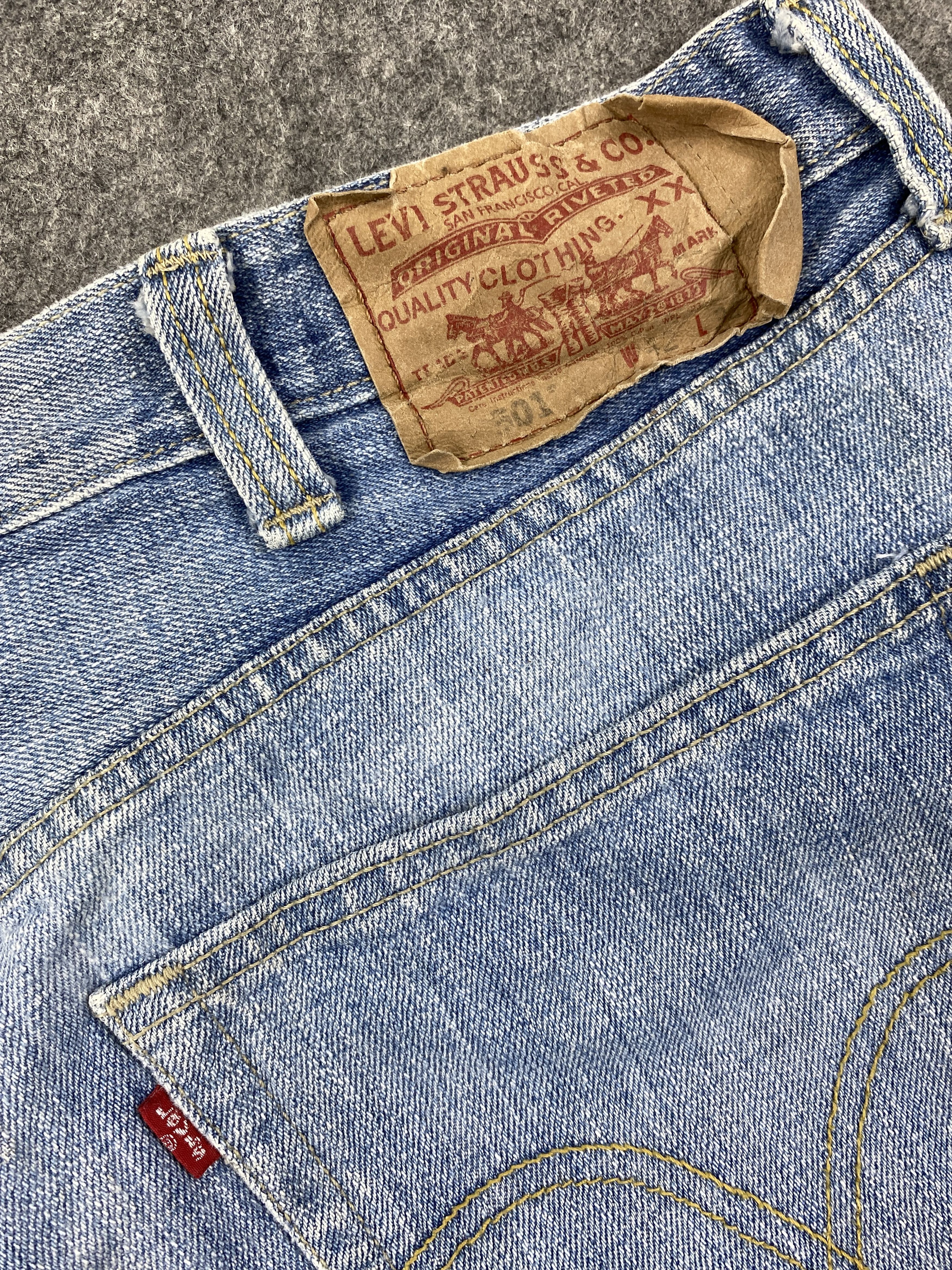 Levi's Blue Wash Vintage Levi's 501 Jeans 42x32.5 Denim -JN1567 Size US 42 / EU 58 - 10 Thumbnail