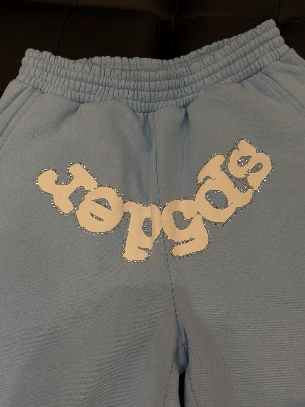 Sp5der Spider Worldwide Sp5der Sweat Shorts Blue VVS Size (Small) Size US 30 / EU 46 - 5 Thumbnail