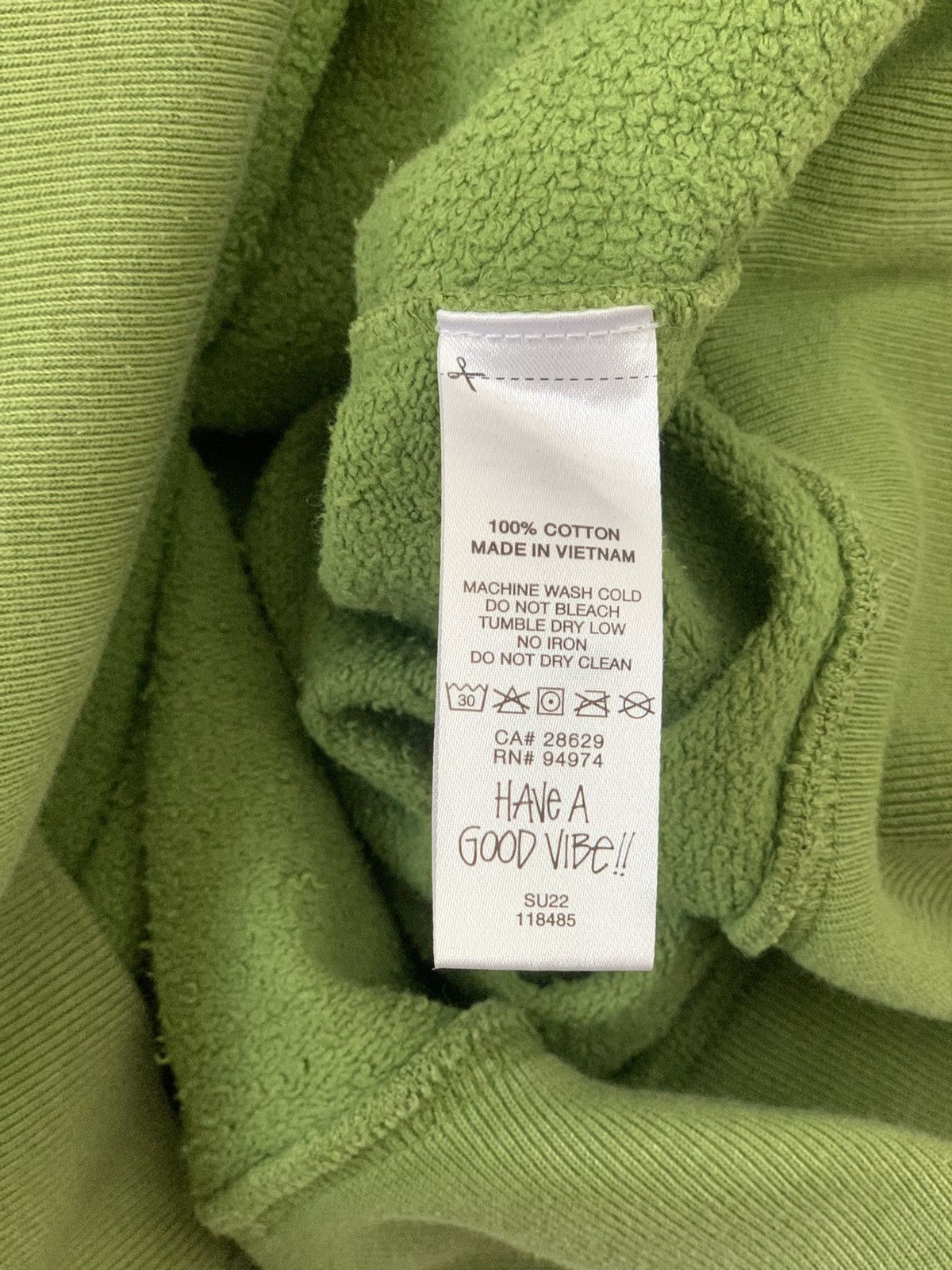Stussy Stussy Dyed Designs Hoodie Green - Size L Size US L / EU 52-54 / 3 - 9 Thumbnail