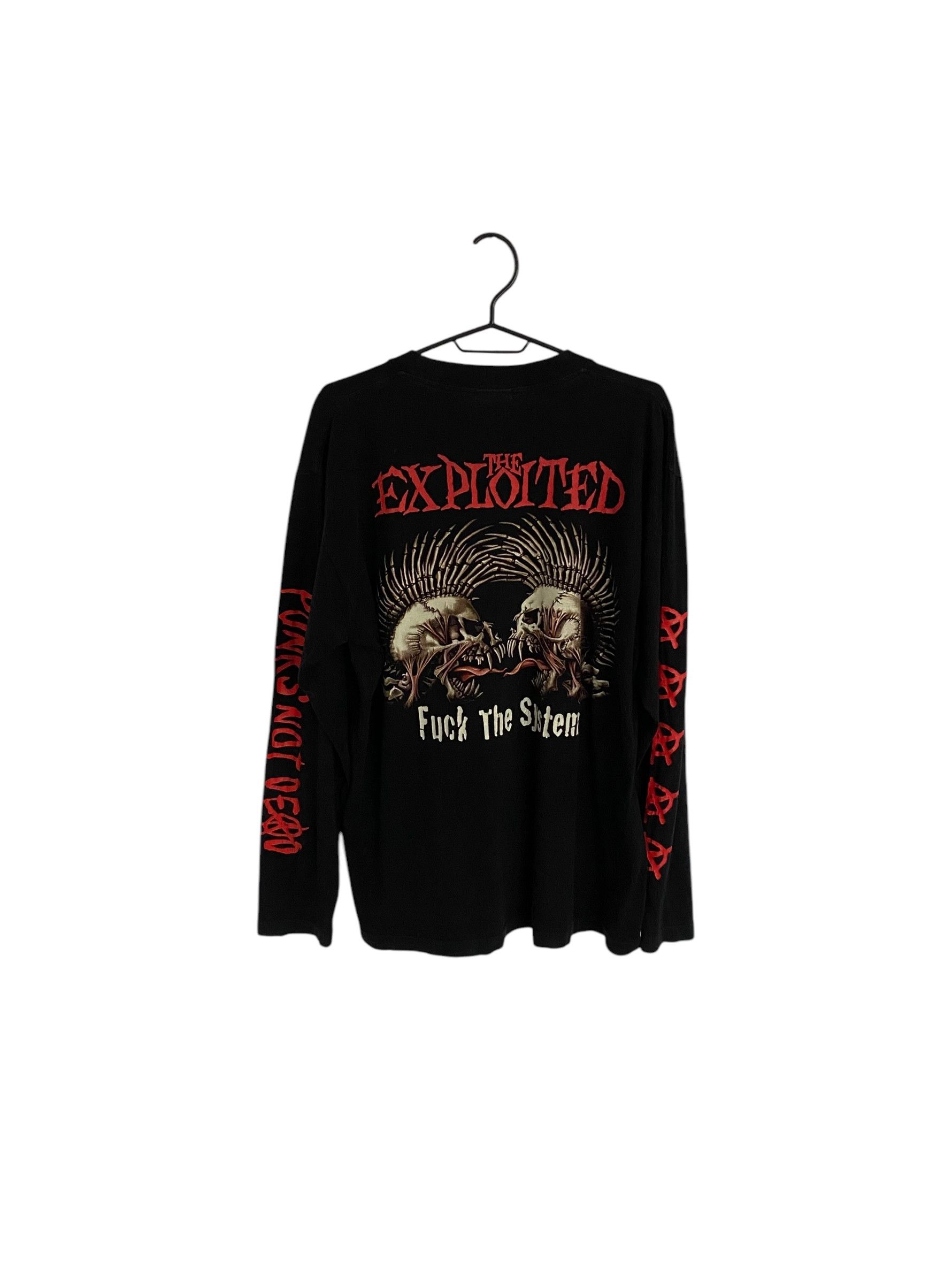 Band Tees × Vintage The Exploited Fuck the System vintage longsleeve Size US L / EU 52-54 / 3 - 2 Thumbnail