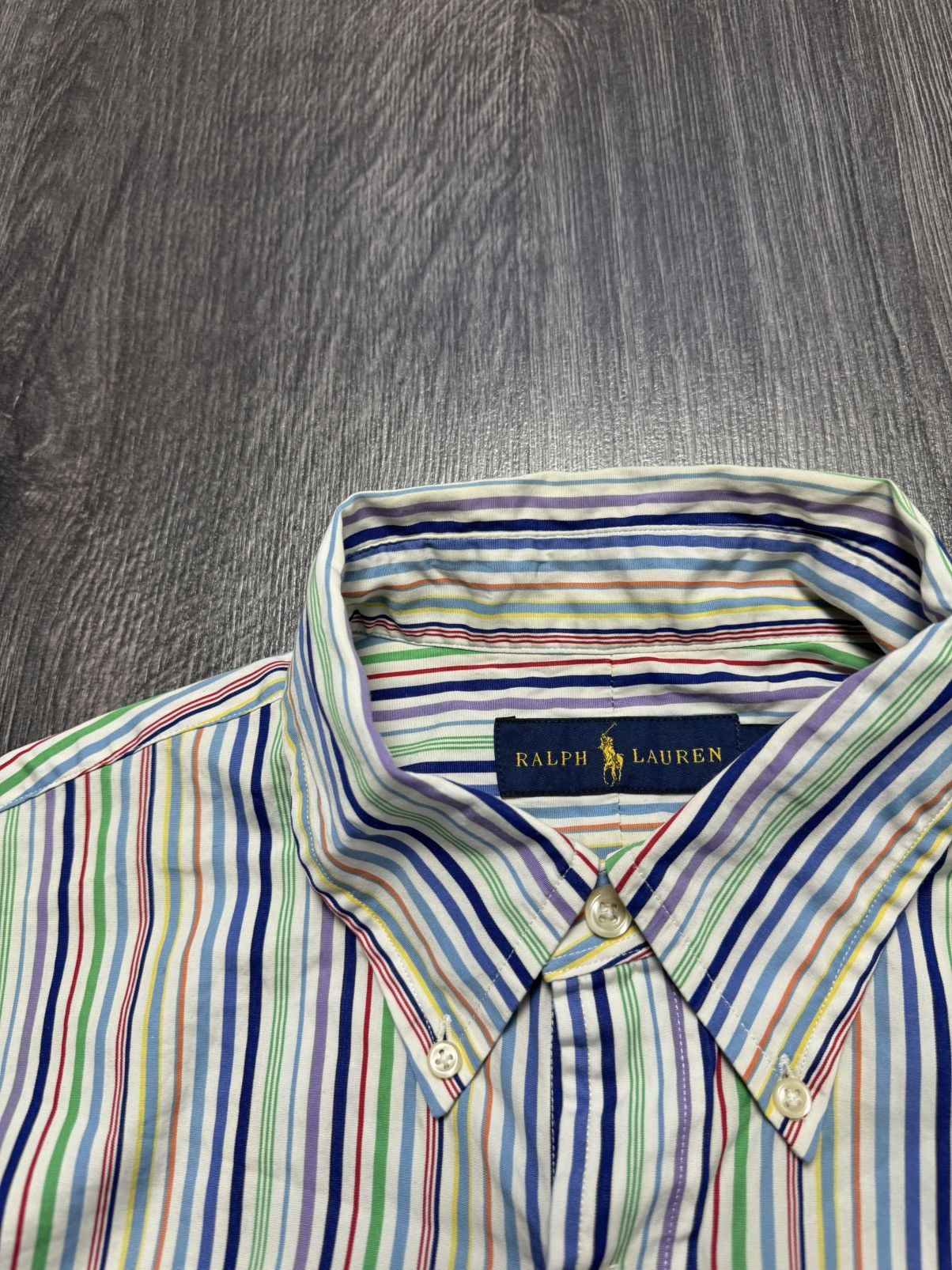 Polo Ralph Lauren × Vintage Y2K Polo Ralph Lauren Striped Shirt Size US L / EU 52-54 / 3 - 6 Thumbnail