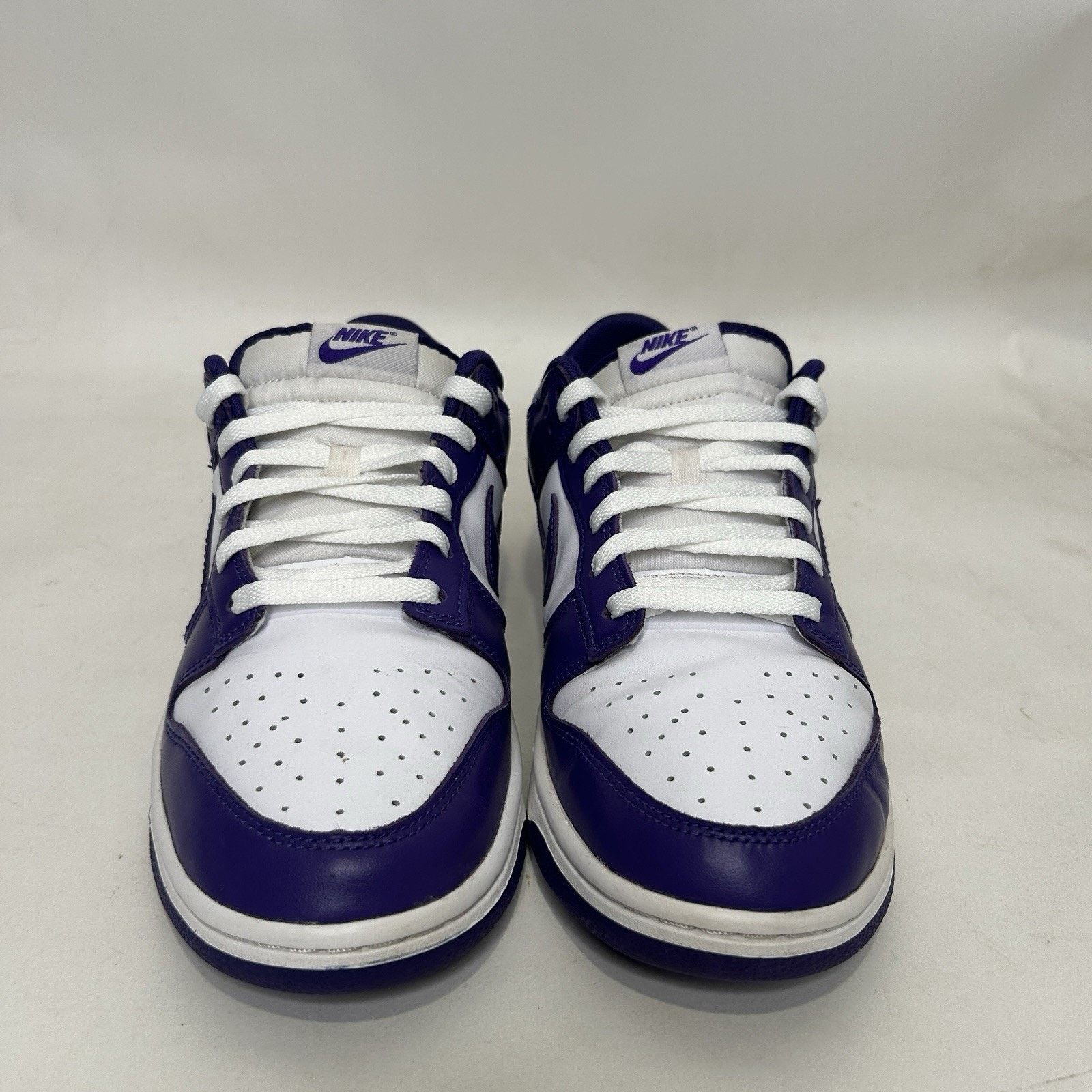 Nike Nike Dunk Low Retro “Championship Court Purple White” Size US 11 / EU 44 - 2 Thumbnail