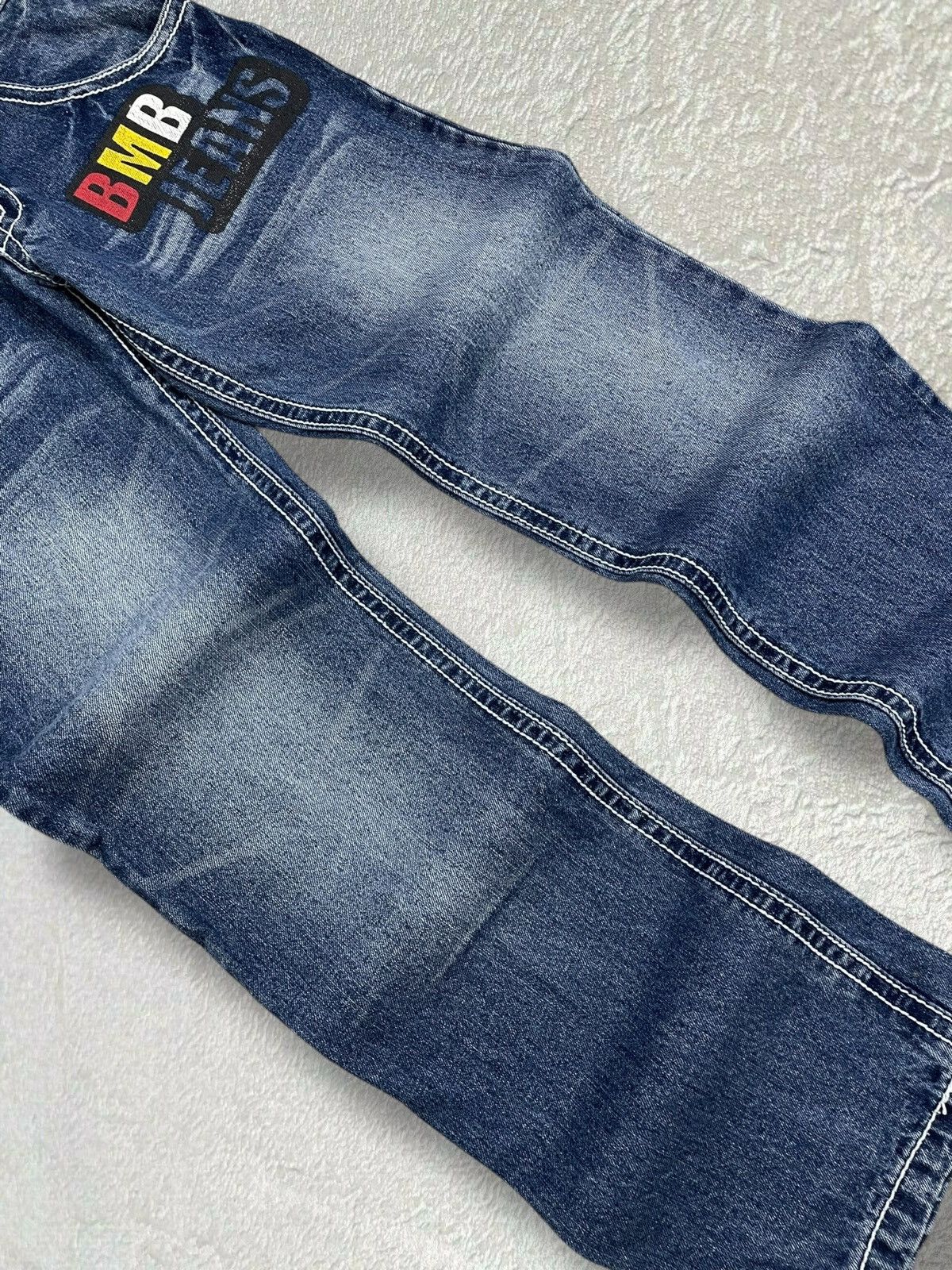 Japanese Brand Vintage 1990s Japan Designer Blue Moon Blue Surf Girl Denim Size US 29 - 8 Thumbnail