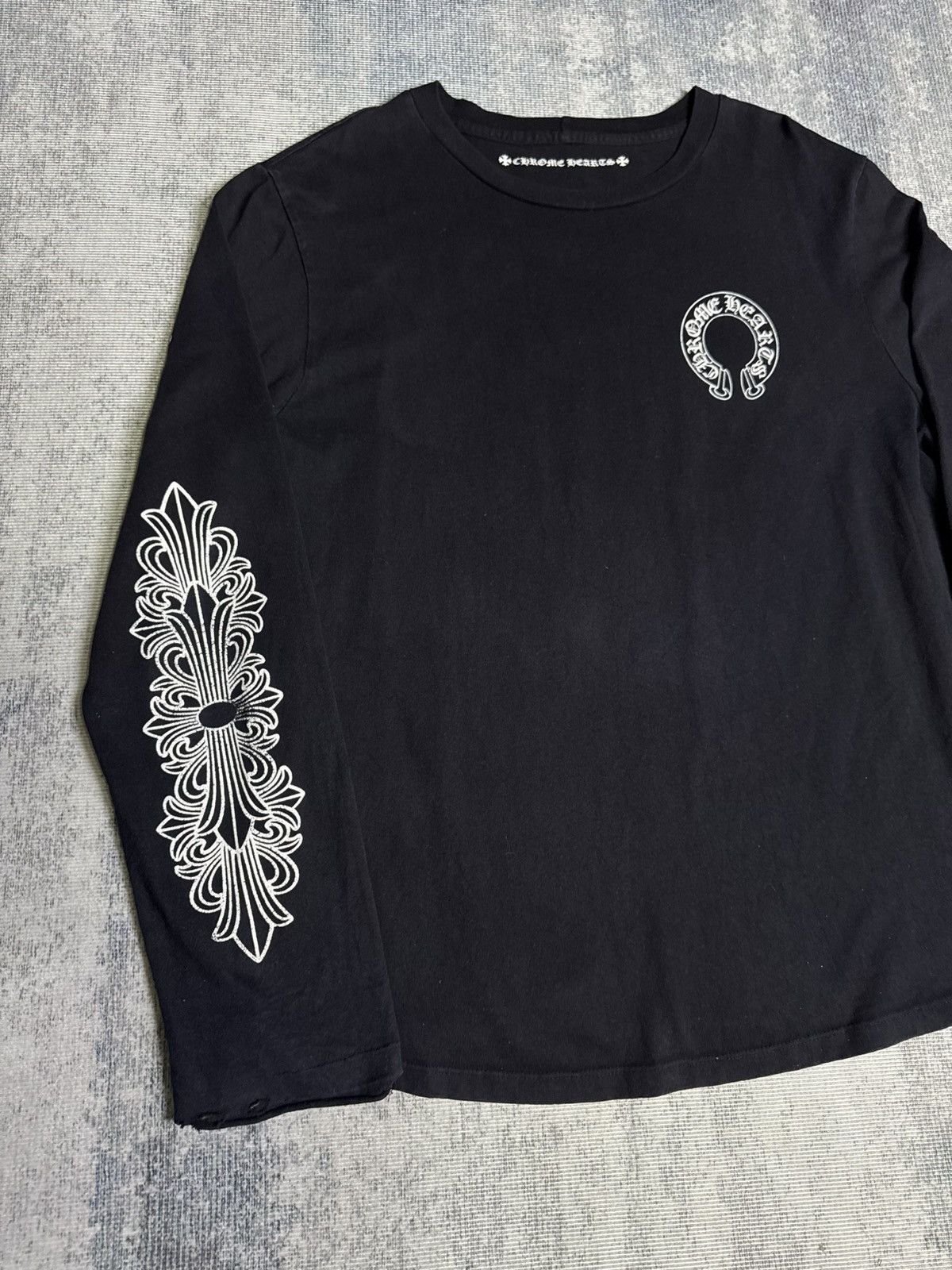 Chrome Hearts RARE! VIRGIL CHROME FLORAL LONG SLEEVES Size US XL / EU 56 / 4 - 14 Thumbnail