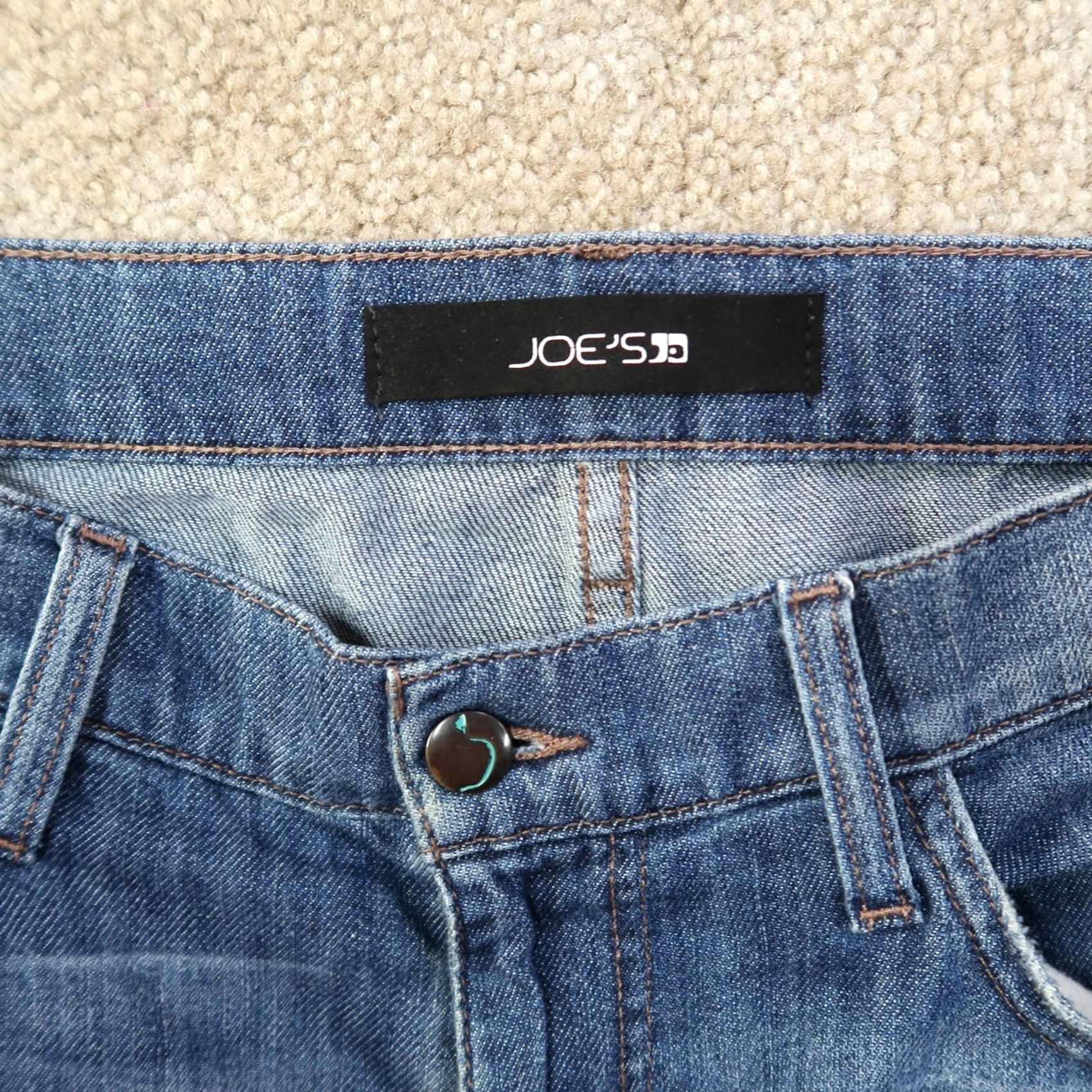 Vintage Joes Jeans Mens 33x34 Blue Straight Leg Denim Jeans Size US 33 - 3 Thumbnail