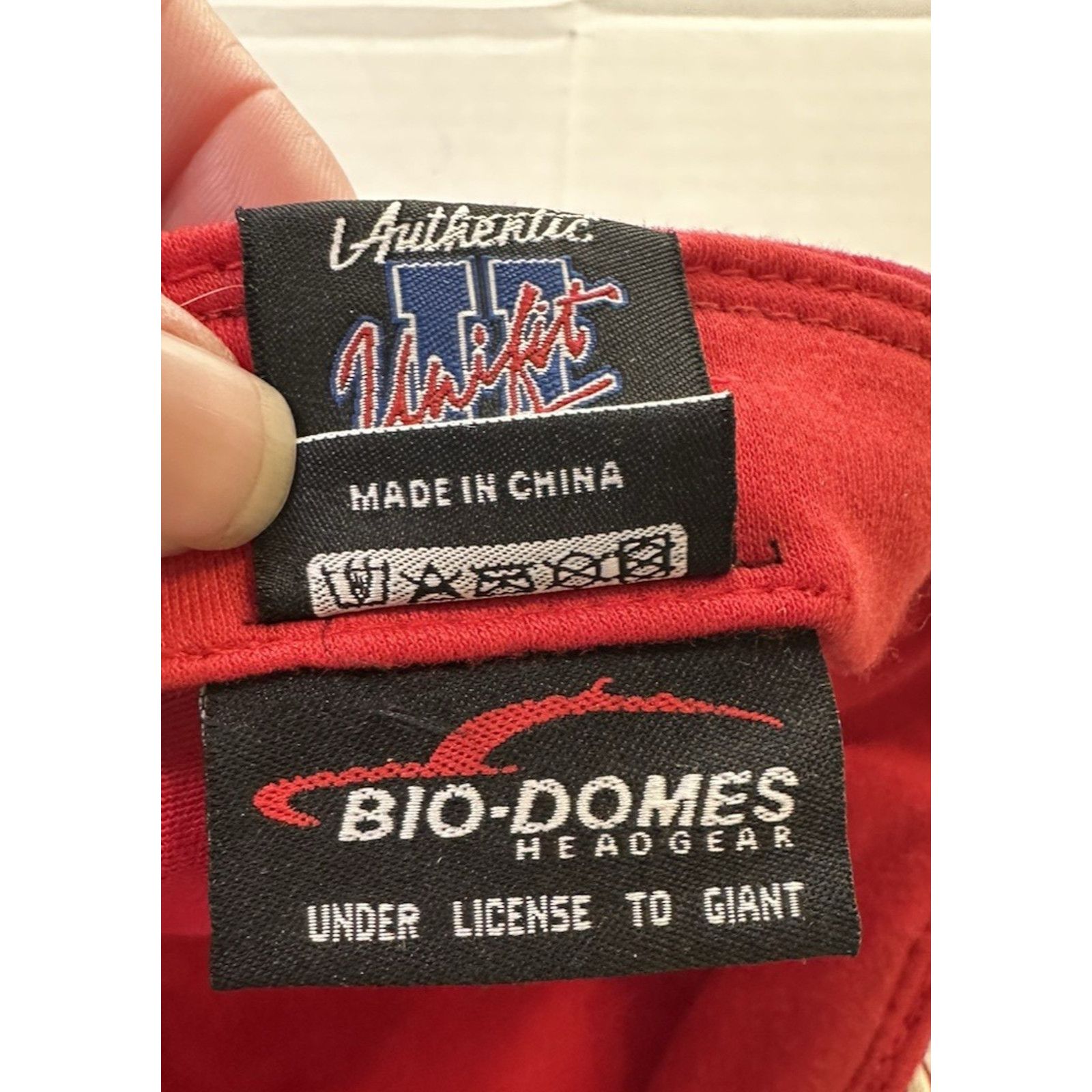 Aerosmith Bio Domes, Aerosmith- O Yeah- Red Cap/Hat 56CM/Regular VTG Size ONE SIZE - 7 Thumbnail