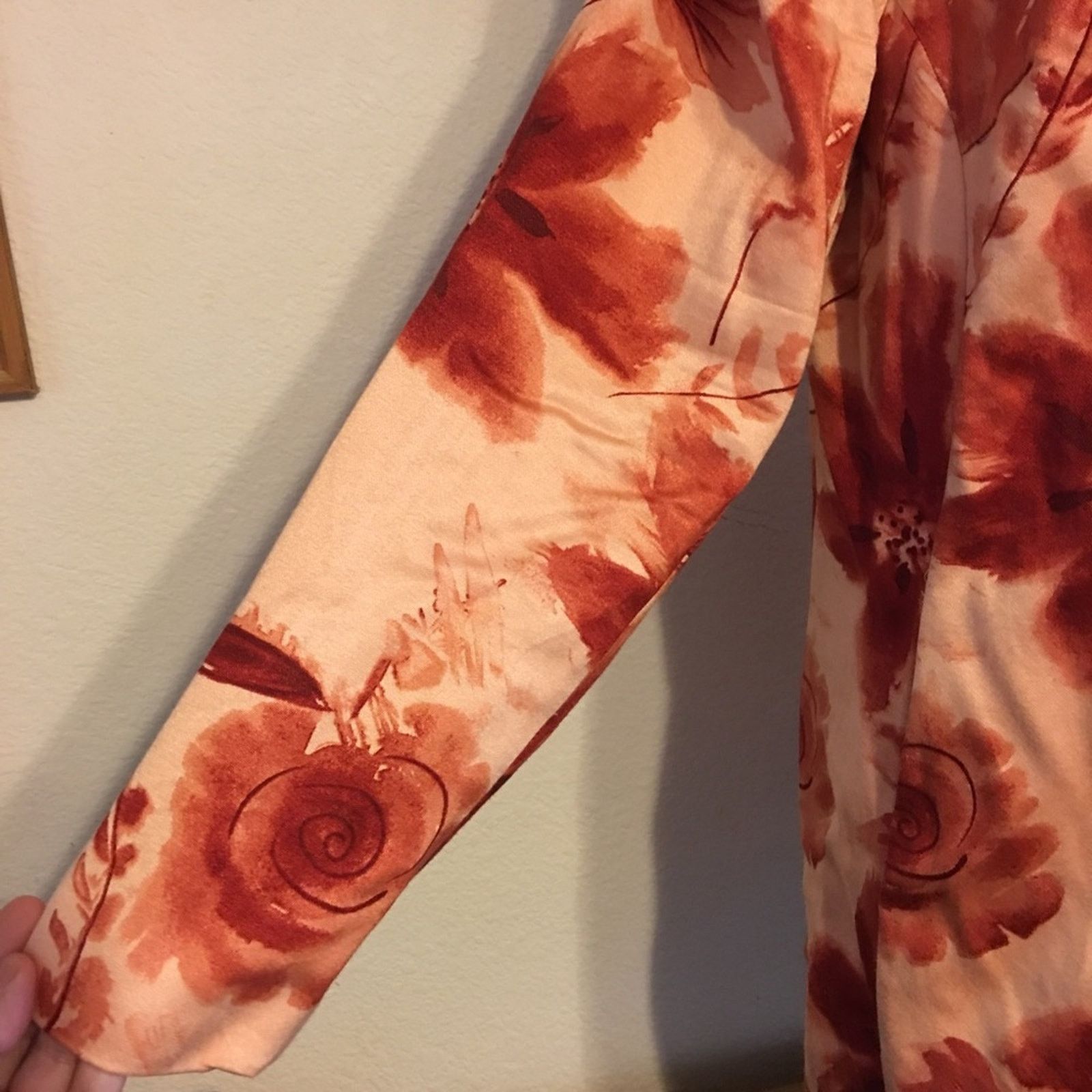Vintage Newport News floral soft lined jacket 16 Size XXL / US 16-18 / IT 52-54 - 3 Thumbnail