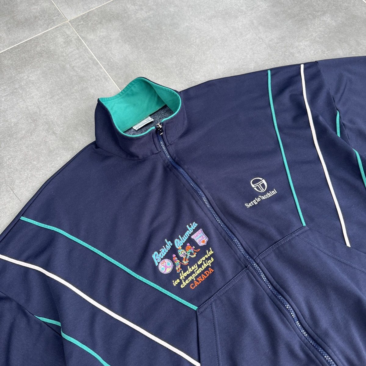 Sergio Tacchini Vintage Sergio Tacchini Hockey World Championships Jacket Size US L / EU 52-54 / 3 - 6 Thumbnail