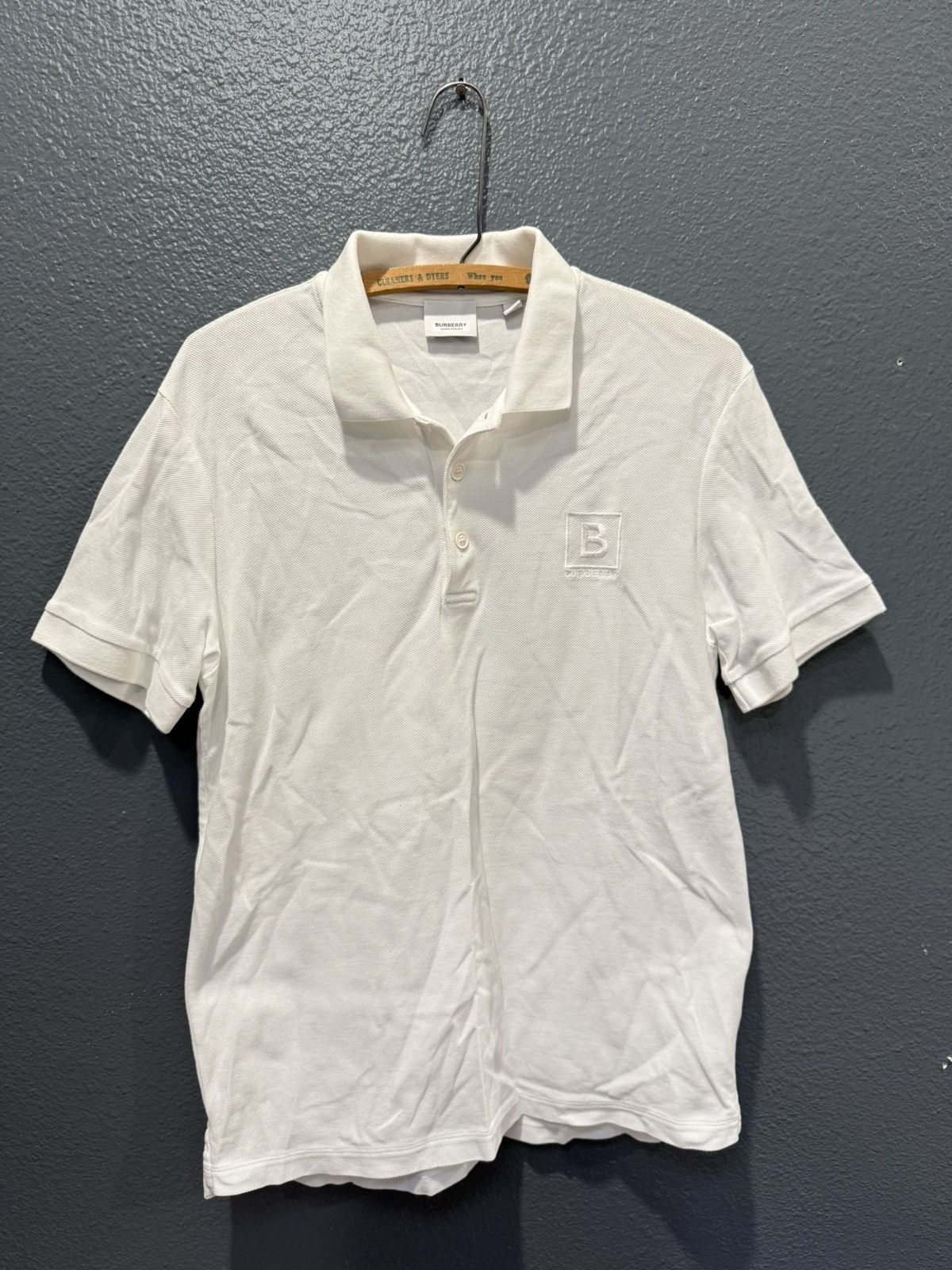 Burberry Burberry B Box Embroidered Mens Polo Medium Size US M / EU 48-50 / 2 - 3 Thumbnail