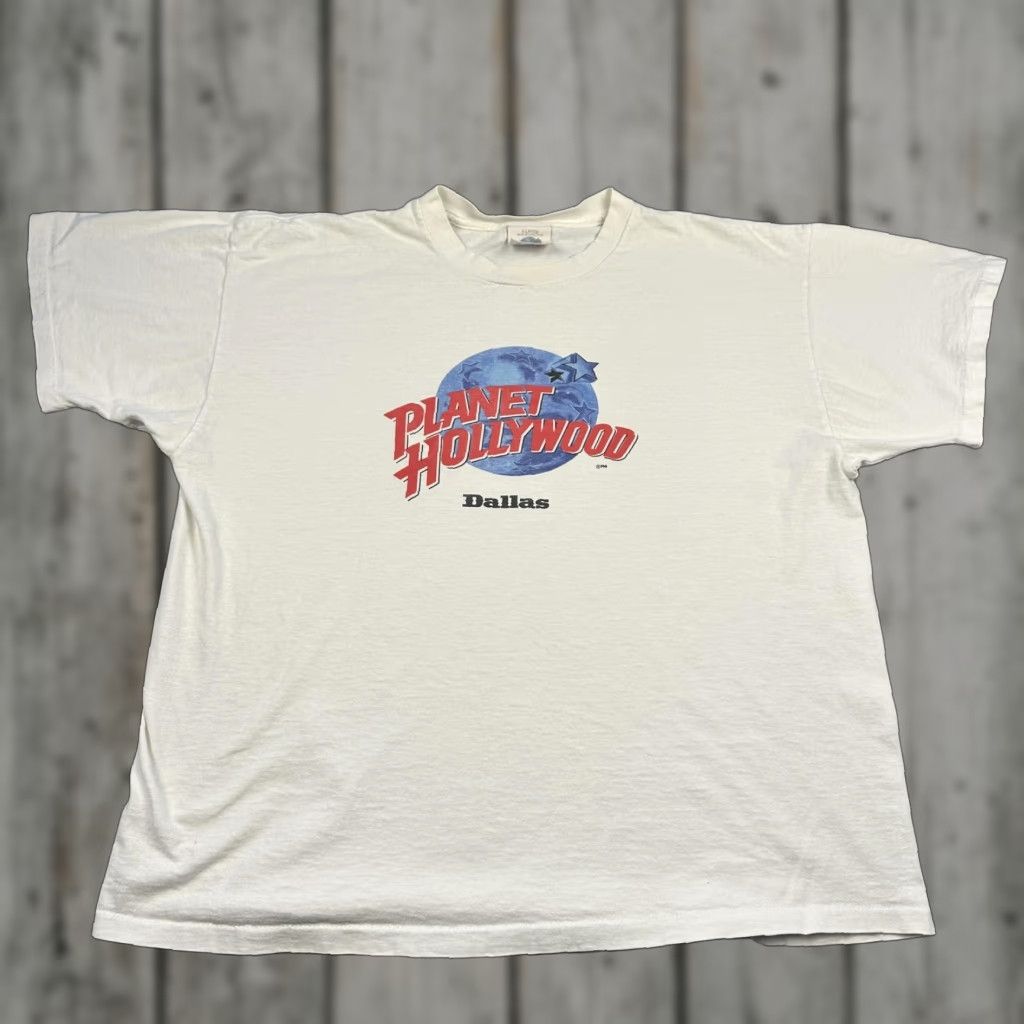 Vintage VINTAGE Planet Hollywood Dallas Shirt Mens XL White Tee Restaurant 90s Size US XL / EU 56 / 4 - 1 Thumbnail