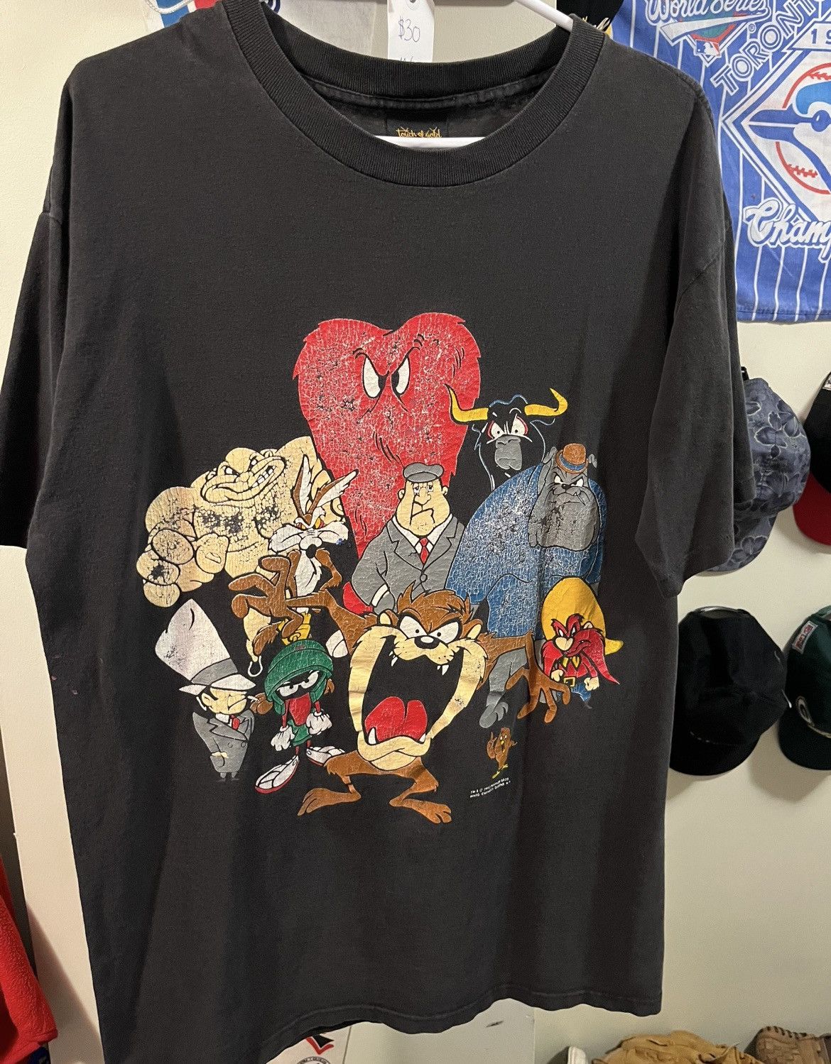 Warner Bros Vintage Looney Tunes Villains 1993 RARE 90’s Graphic T-Shirt Size US XL / EU 56 / 4 - 1 Thumbnail