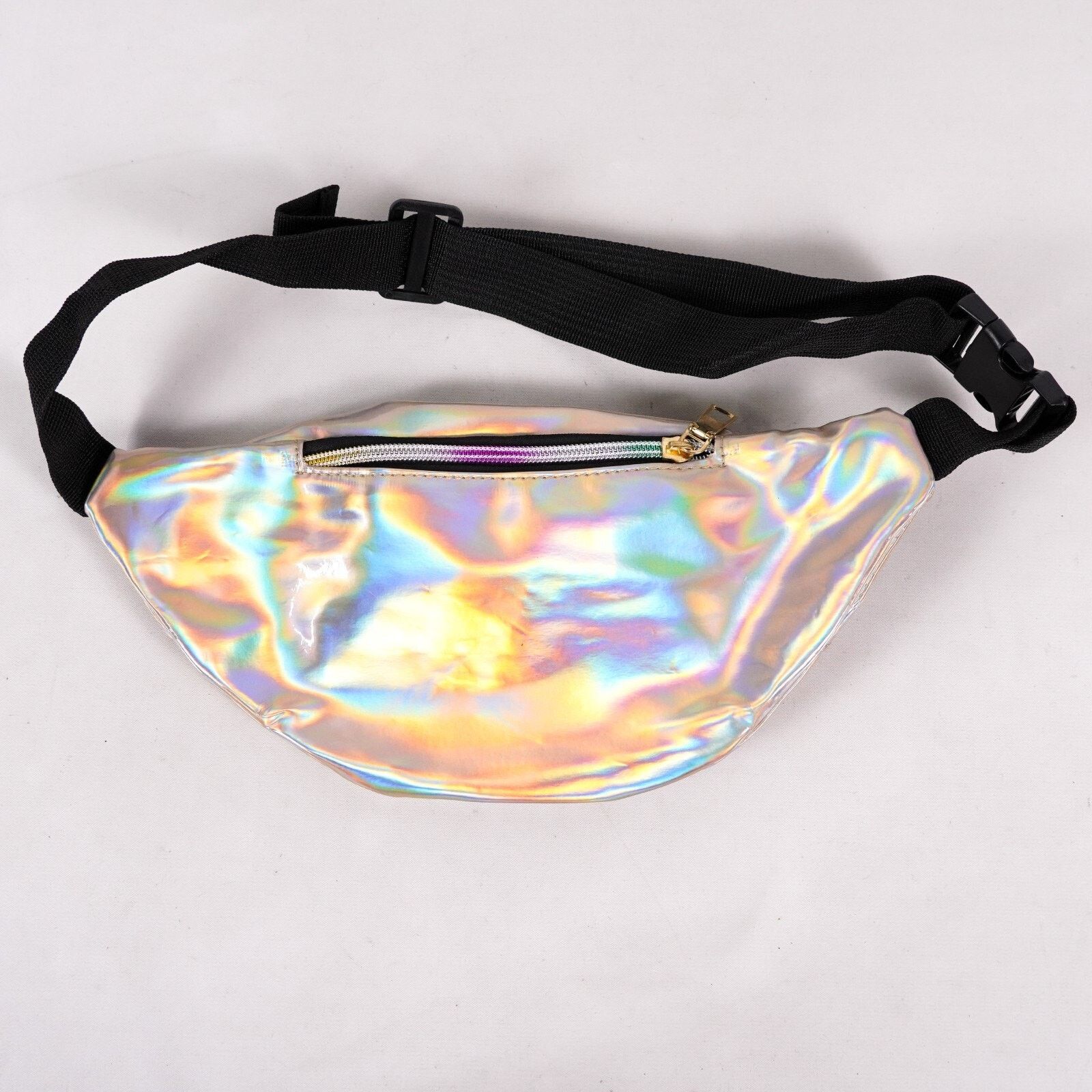 Other Gold Holographic Fanny Pack Iridescent Metallic Waist Bag Size ONE SIZE - 2 Thumbnail