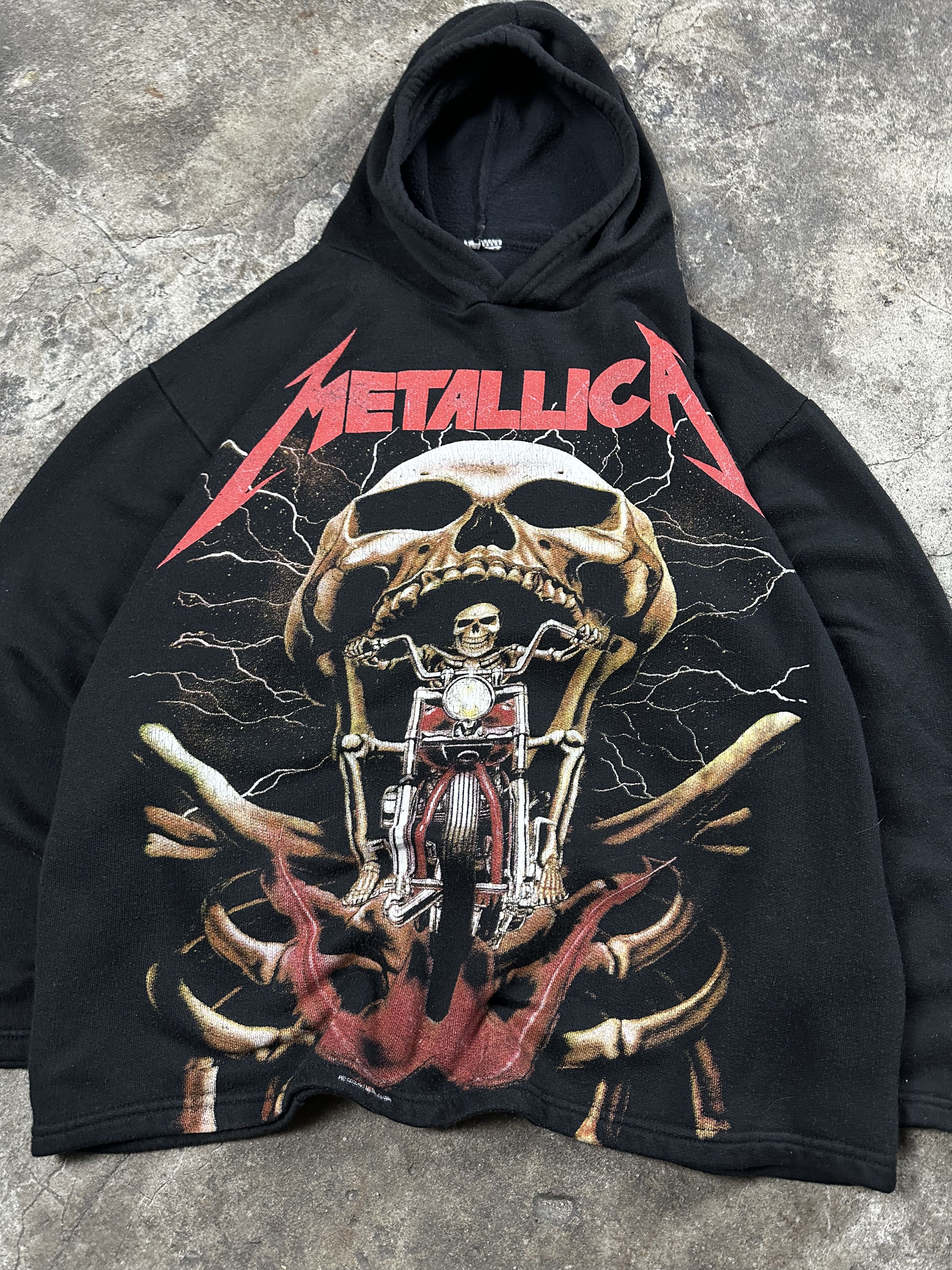 Band Tees 00s Vintage Metallica Skeleton Thrash Metal Hoodie Size US M / EU 48-50 / 2 - 4 Thumbnail