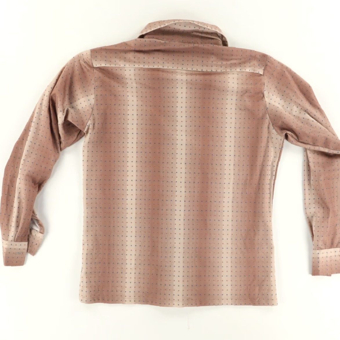 Vintage VTG Joel Disco Polyester Striped Button Up Shirt Brown Men's M Size US M / EU 48-50 / 2 - 4 Thumbnail